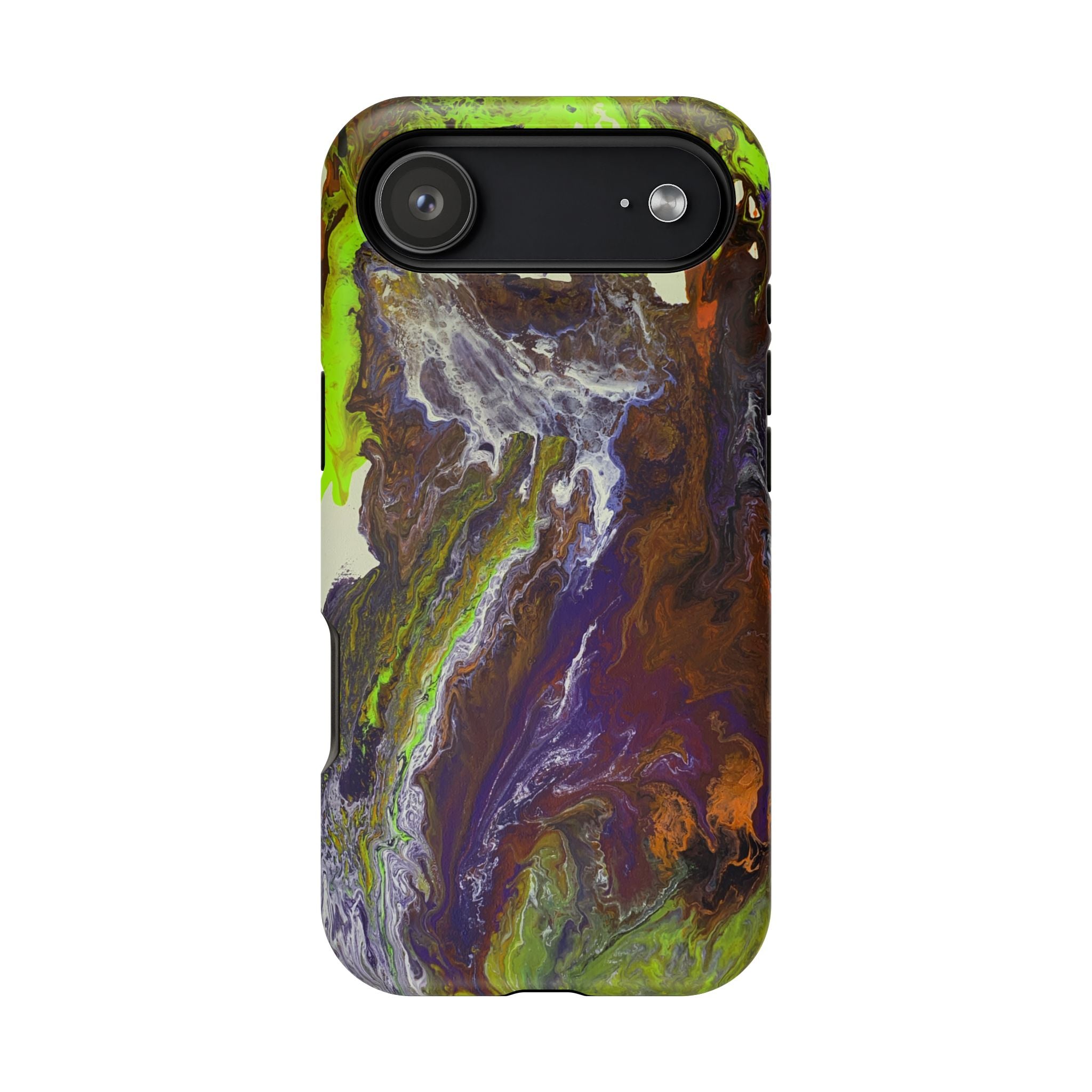 Aurora Bloom X MagSafe iPhone Case – Abstract Art Design, Shockproof for iPhone 14–17 Pro & Pro Max