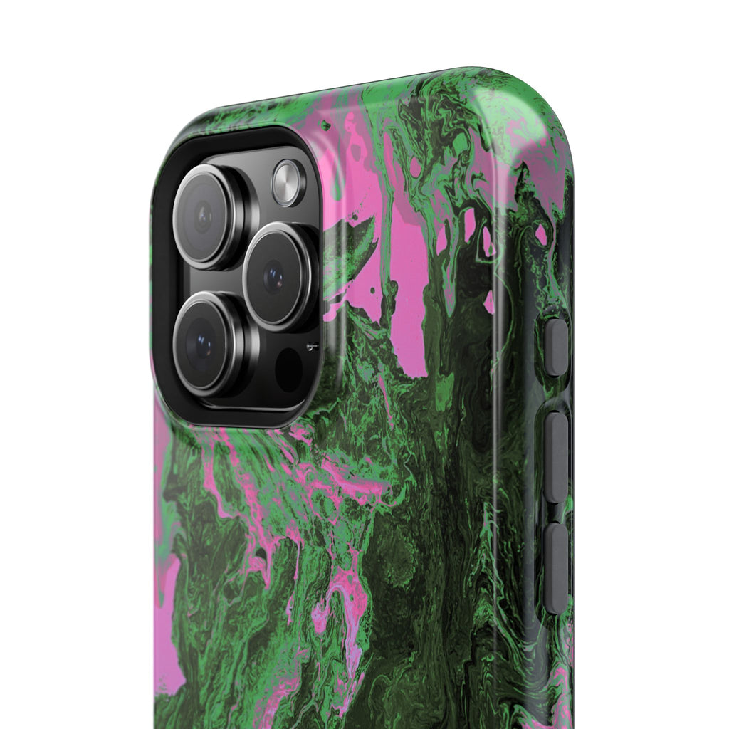 Oblivion Flow X MagSafe iPhone Case – Abstract Art Design, Shockproof for iPhone 14–17 Pro & Pro Max