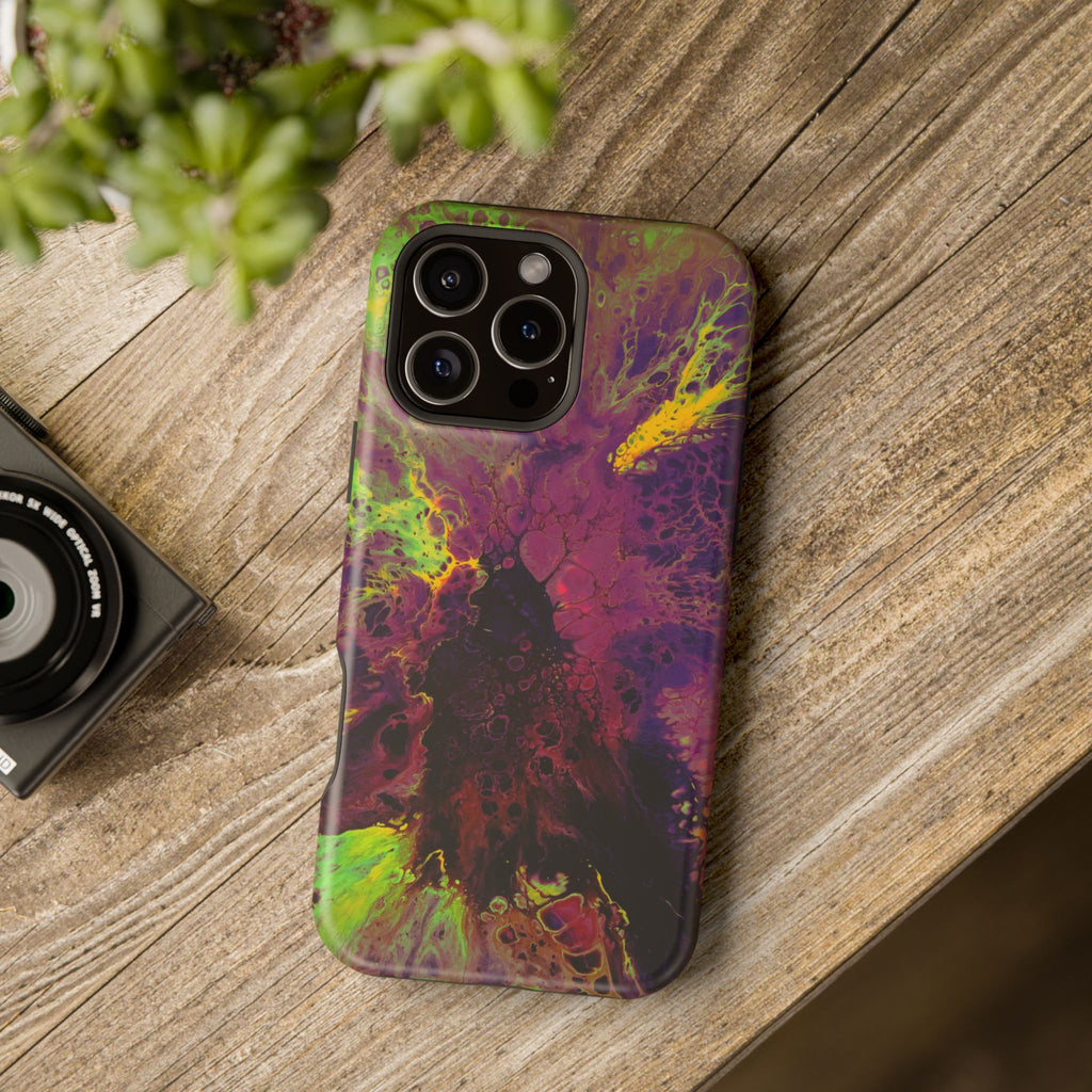 Venom Flow MagSafe iPhone Case – Abstract Art Design, Shockproof for iPhone 14–17 Pro & Pro Max