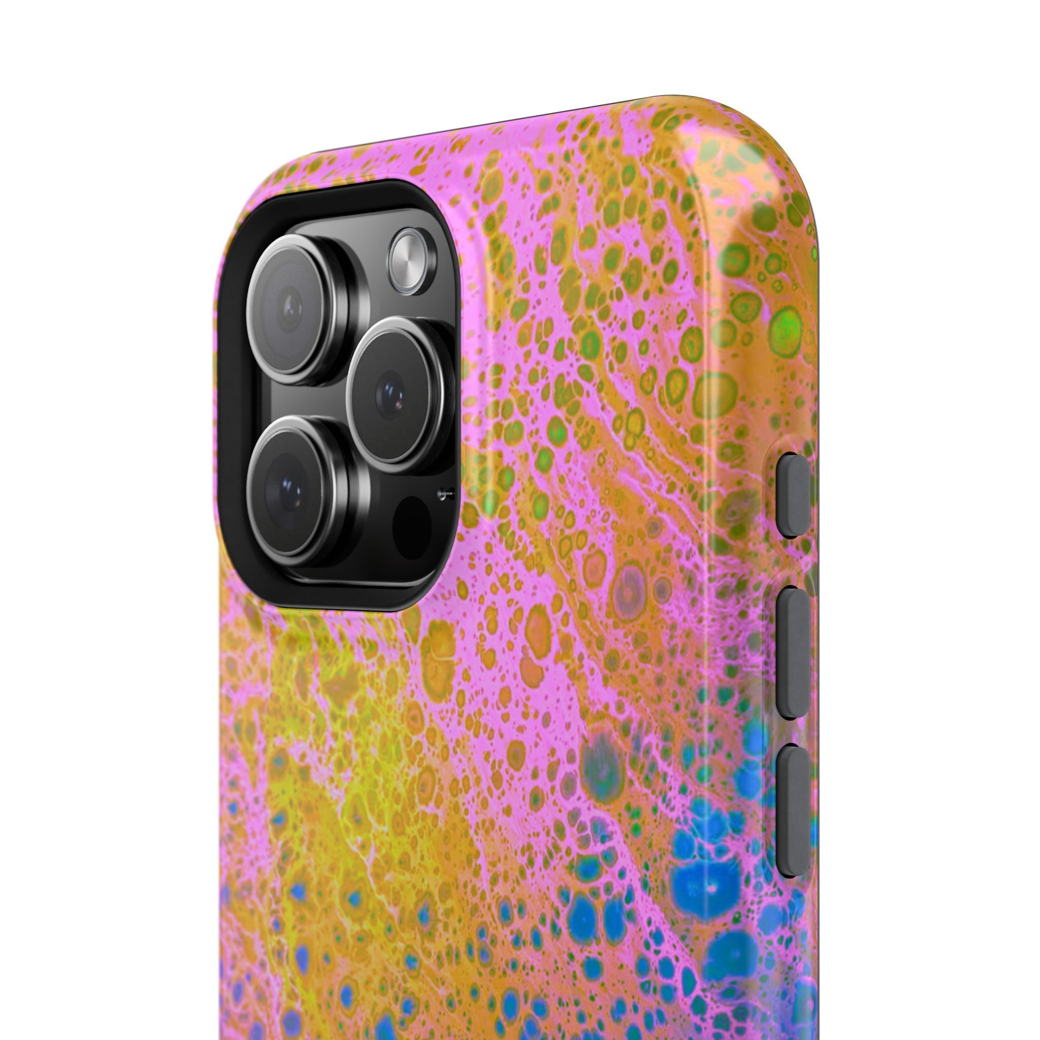 Spectral Distortion MagSafe iPhone Case – Abstract Art Design, Shockproof for iPhone 14–17 Pro & Pro Max