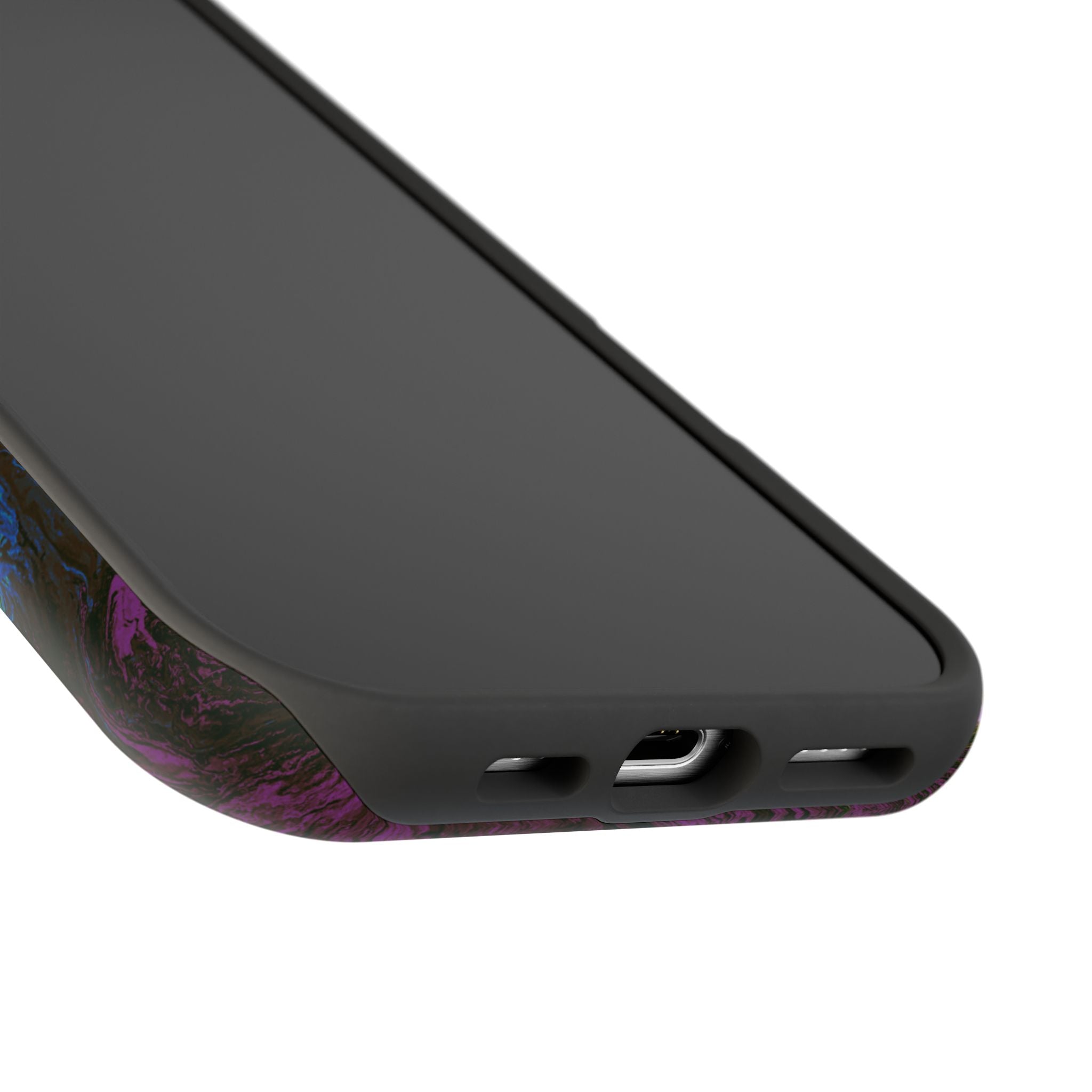 Shadow Collapse X MagSafe iPhone Case – Abstract Art Design, Shockproof for iPhone 14–17 Pro & Pro Max