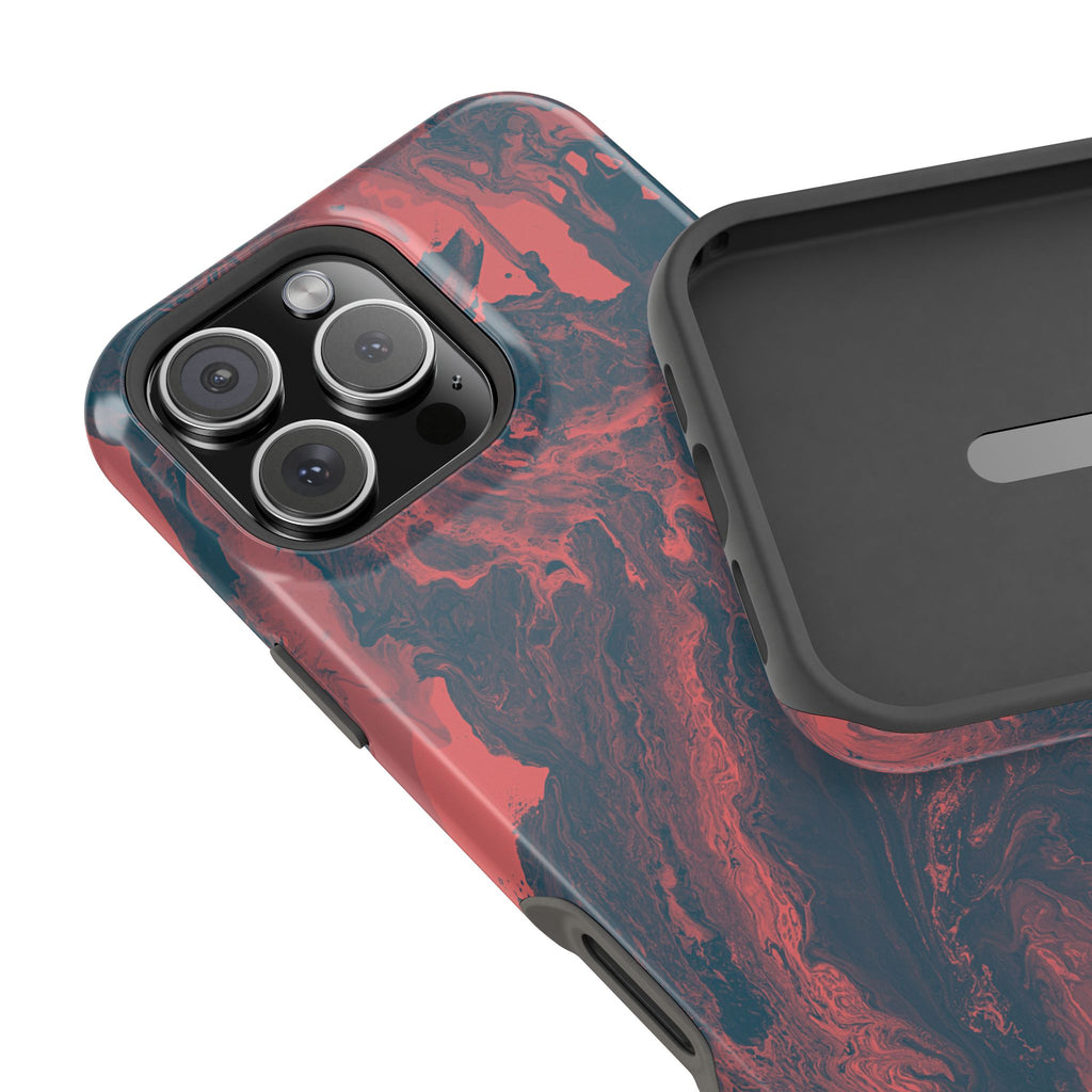 Eclipse Collapse X MagSafe iPhone Case – Abstract Art Design, Shockproof for iPhone 14–17 Pro & Pro Max