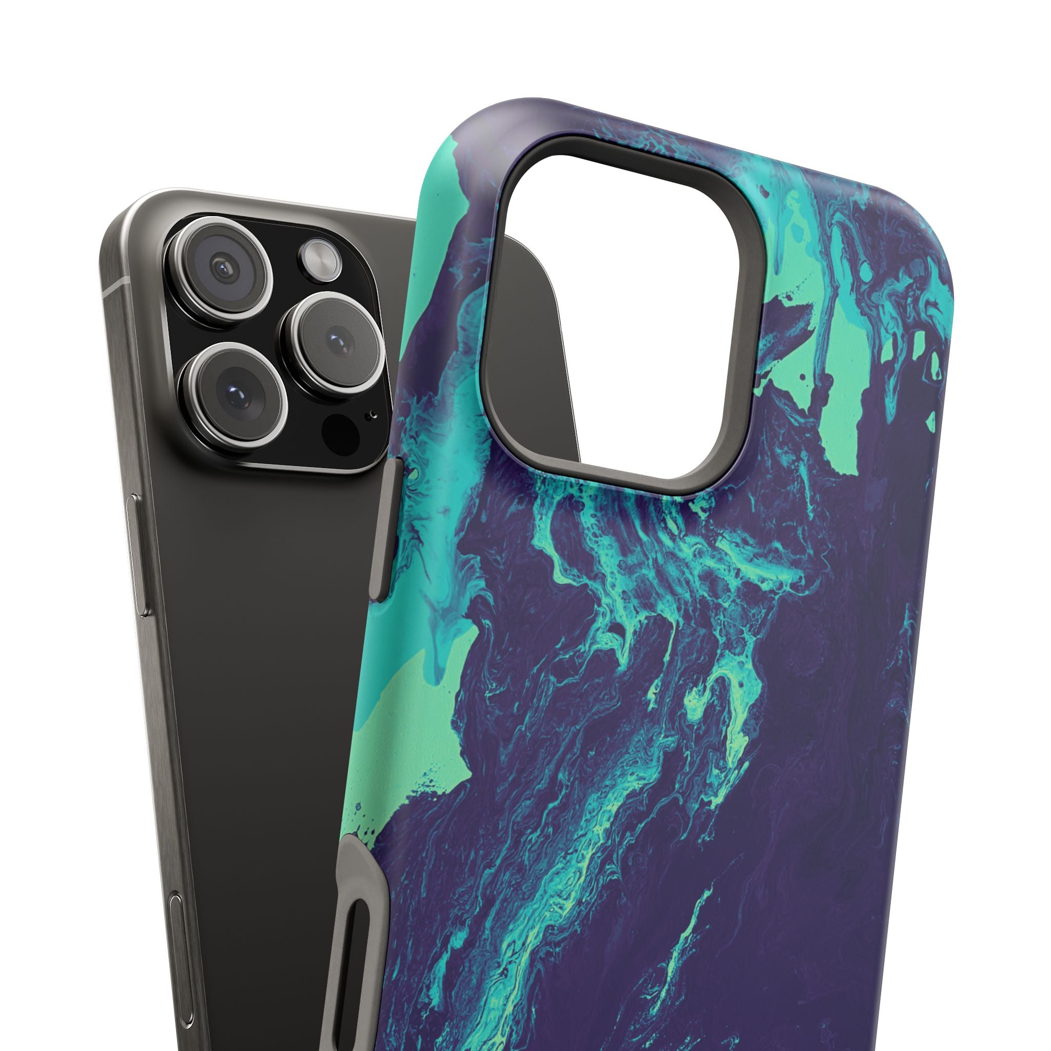 Ocean Collapse X MagSafe iPhone Case – Abstract Art Design, Shockproof for iPhone 14–17 Pro & Pro Max