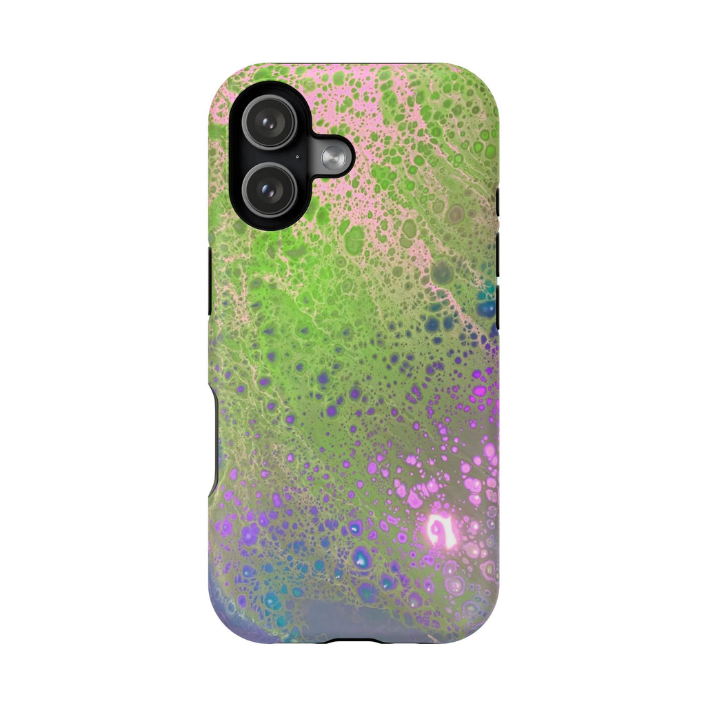 Galaxy Surge MagSafe iPhone Case – Abstract Art Design, Shockproof for iPhone 14–17 Pro & Pro Max