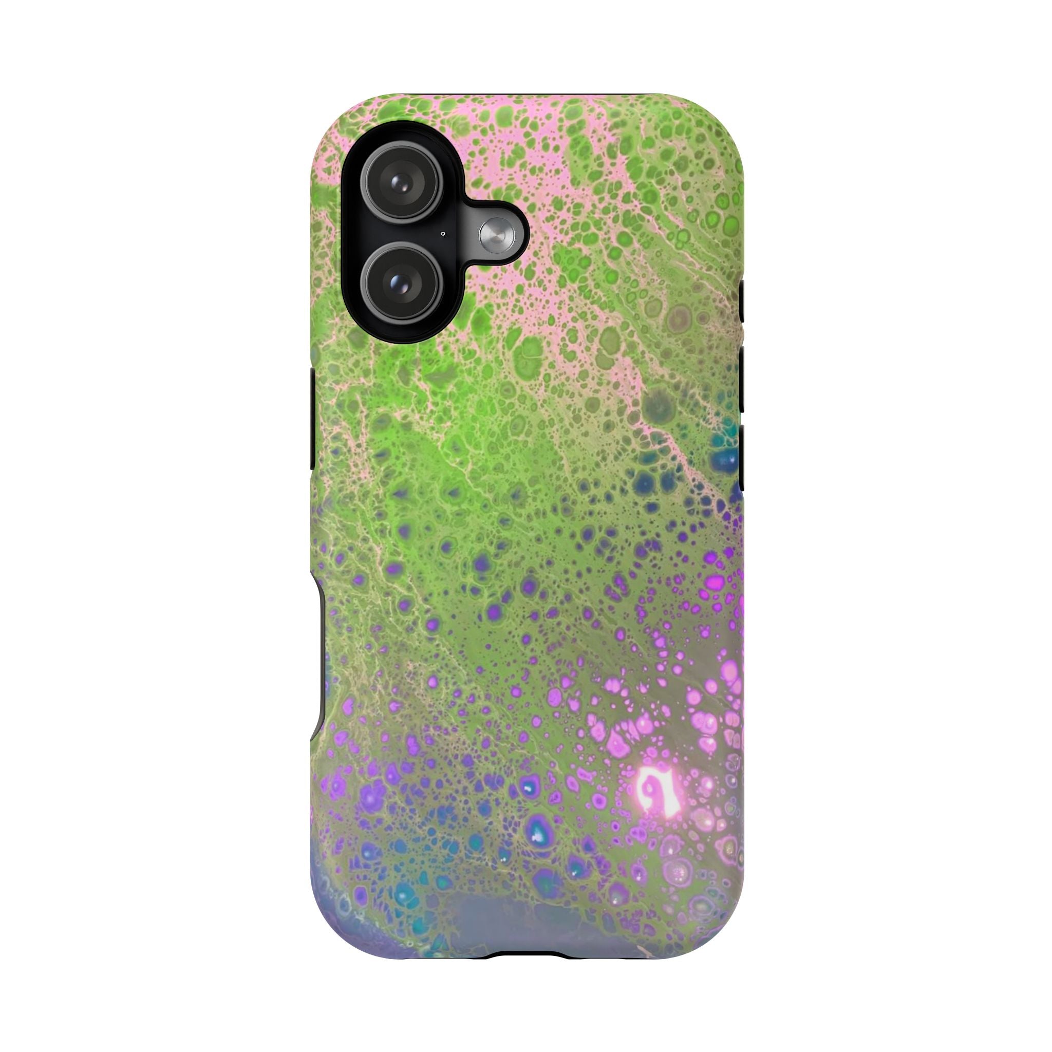 Galaxy Surge MagSafe iPhone Case – Abstract Art Design, Shockproof for iPhone 14–17 Pro & Pro Max