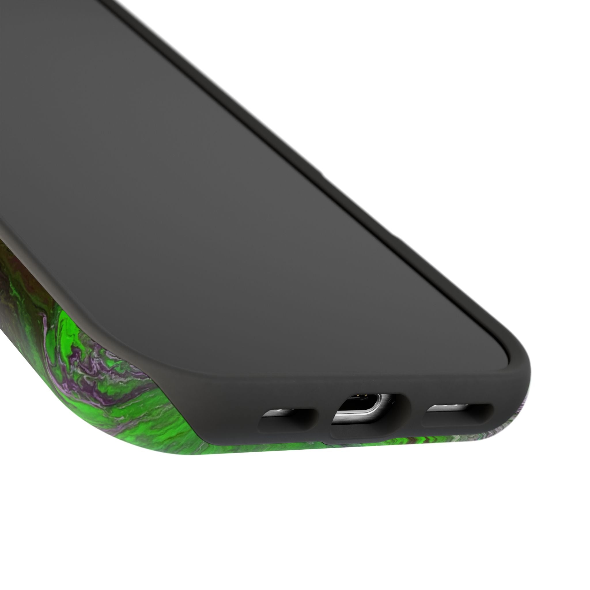 Biohazard Flow X MagSafe iPhone Case – Abstract Art Design, Shockproof for iPhone 14–17 Pro & Pro Max