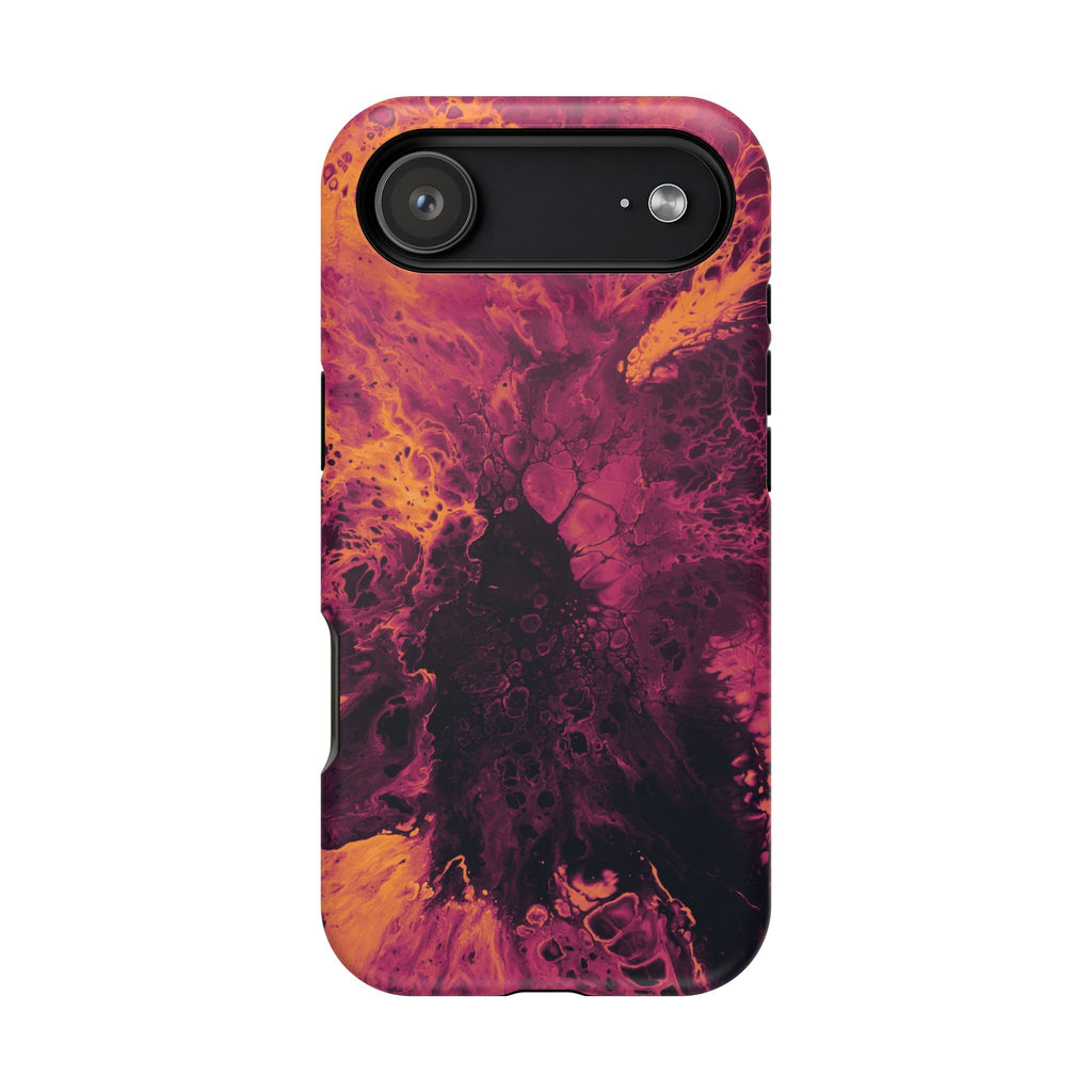 Dark Bloom X MagSafe iPhone Case – Abstract Art Design, Shockproof for iPhone 14–17 Pro & Pro Max