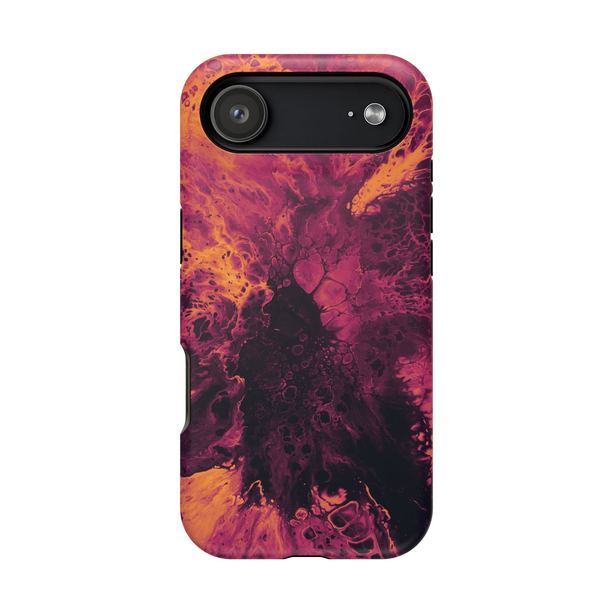 Dark Bloom X MagSafe iPhone Case – Abstract Art Design, Shockproof for iPhone 14–17 Pro & Pro Max