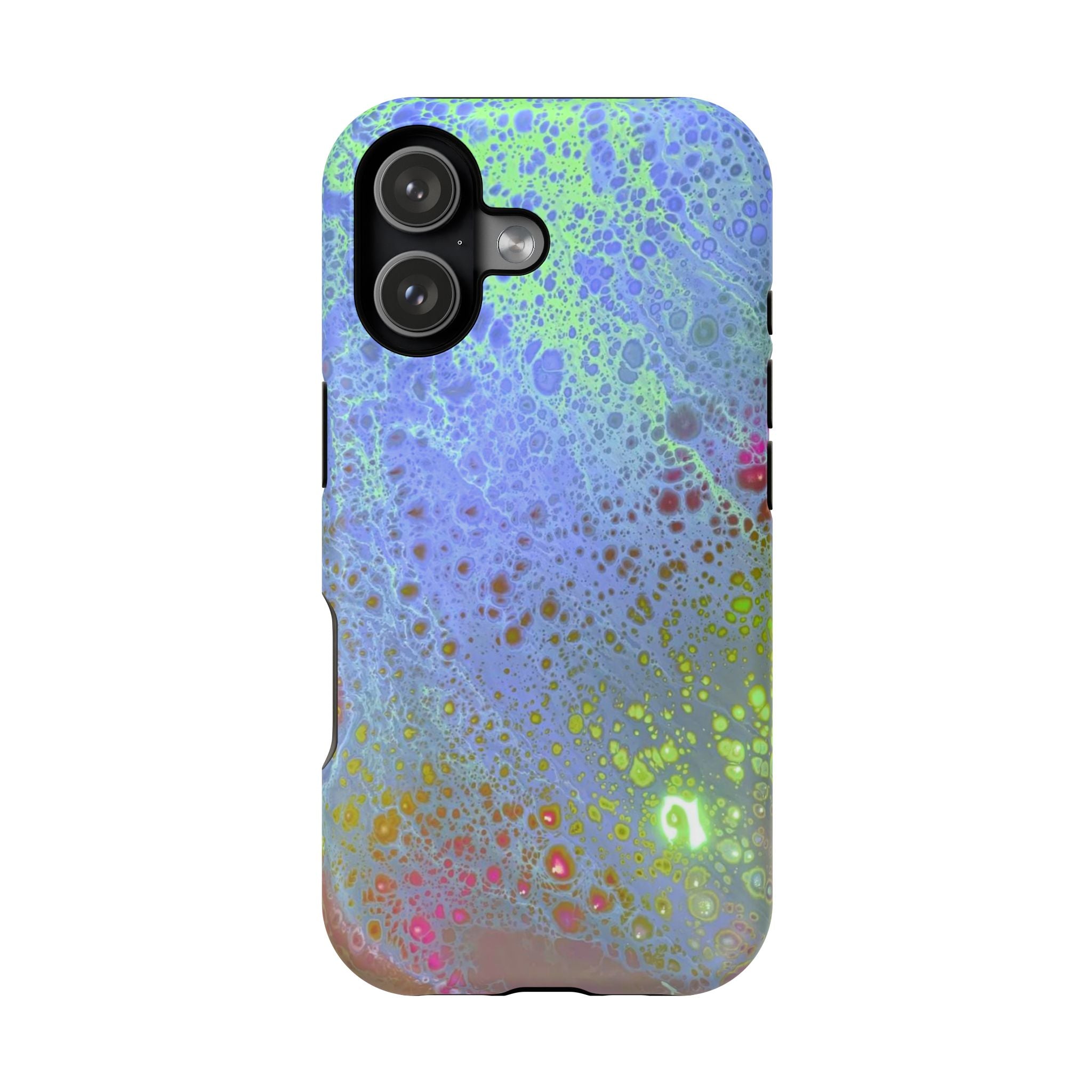 Arctic Pulse MagSafe iPhone Case – Abstract Art Design, Shockproof for iPhone 14–17 Pro & Pro Max