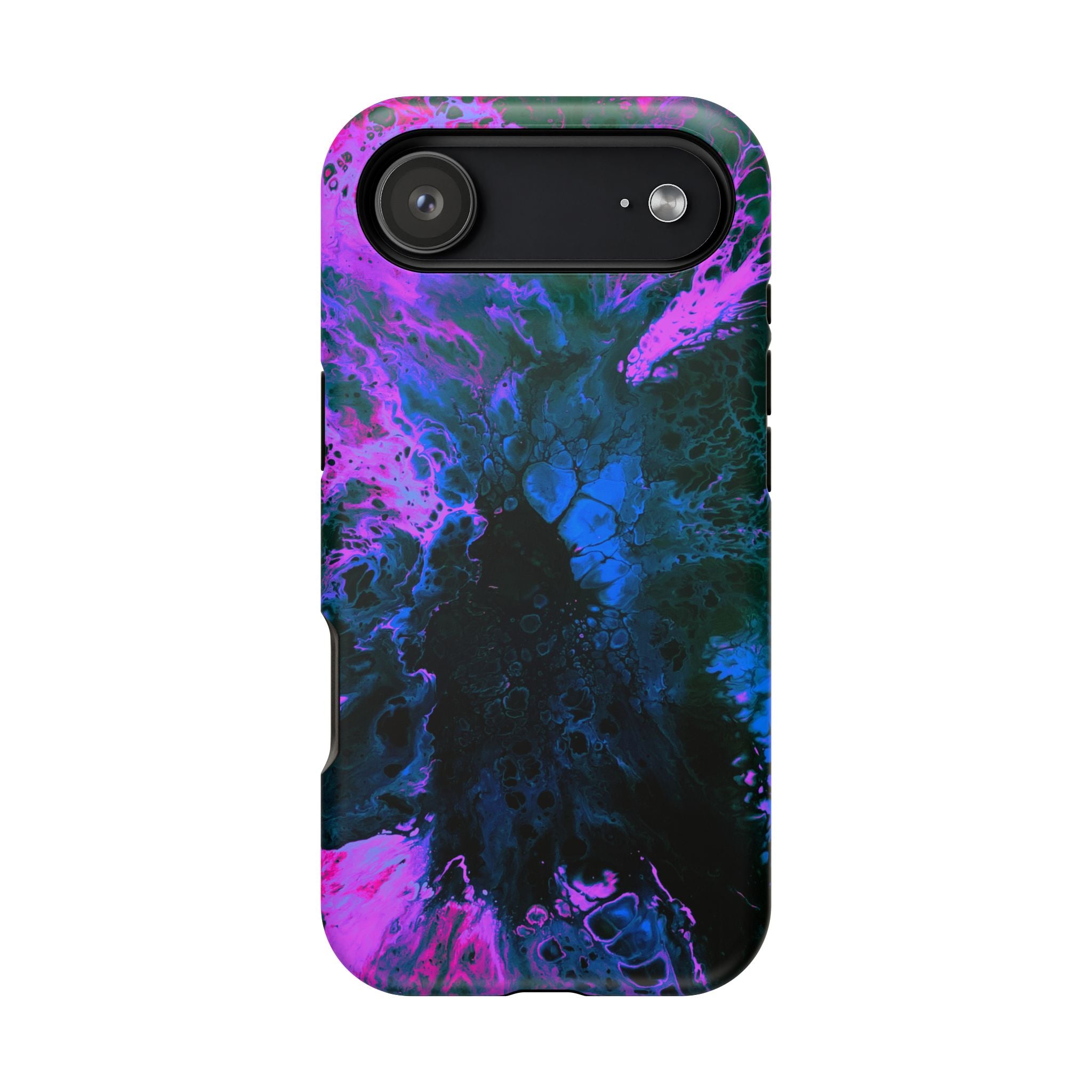 Ultraviolet Shock MagSafe iPhone Case – Abstract Art Design, Shockproof for iPhone 14–17 Pro & Pro Max