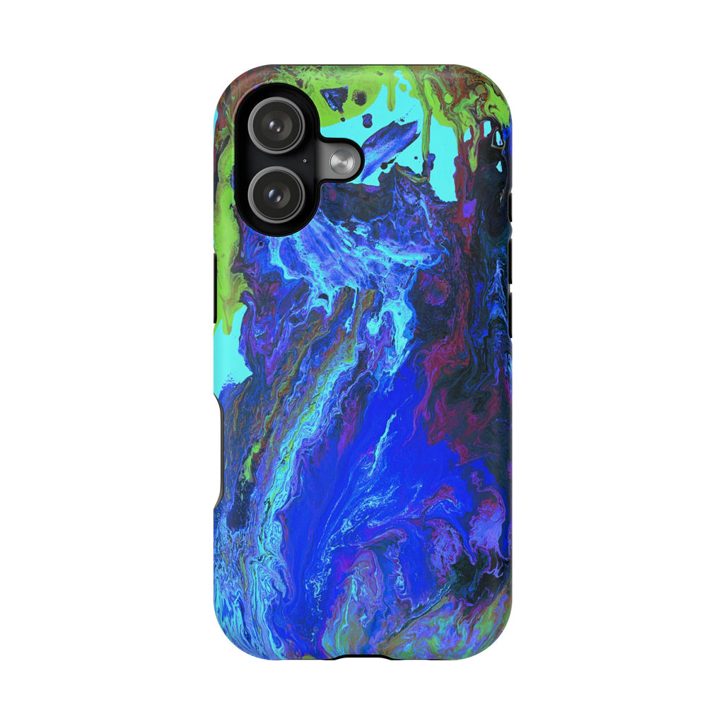 Glacial Core X MagSafe iPhone Case – Abstract Art Design, Shockproof for iPhone 14–17 Pro & Pro Max