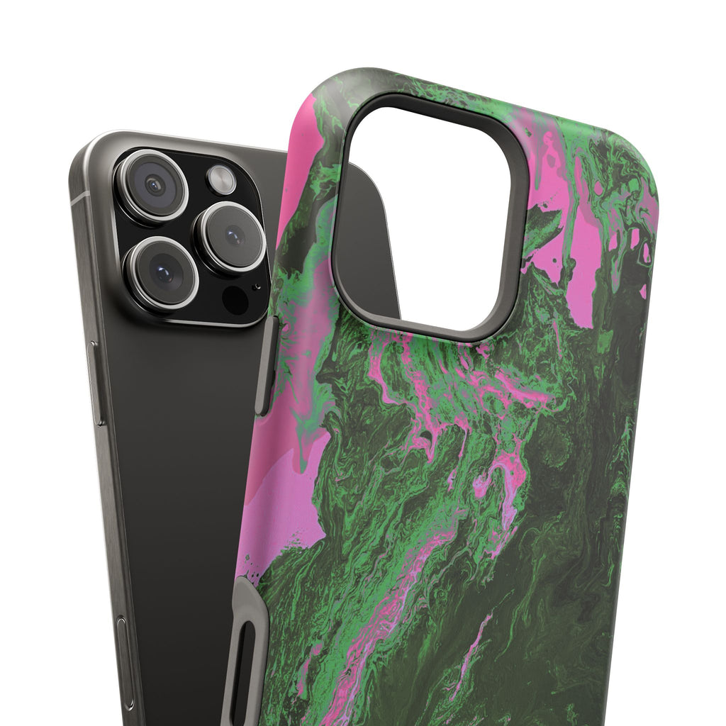 Oblivion Flow X MagSafe iPhone Case – Abstract Art Design, Shockproof for iPhone 14–17 Pro & Pro Max