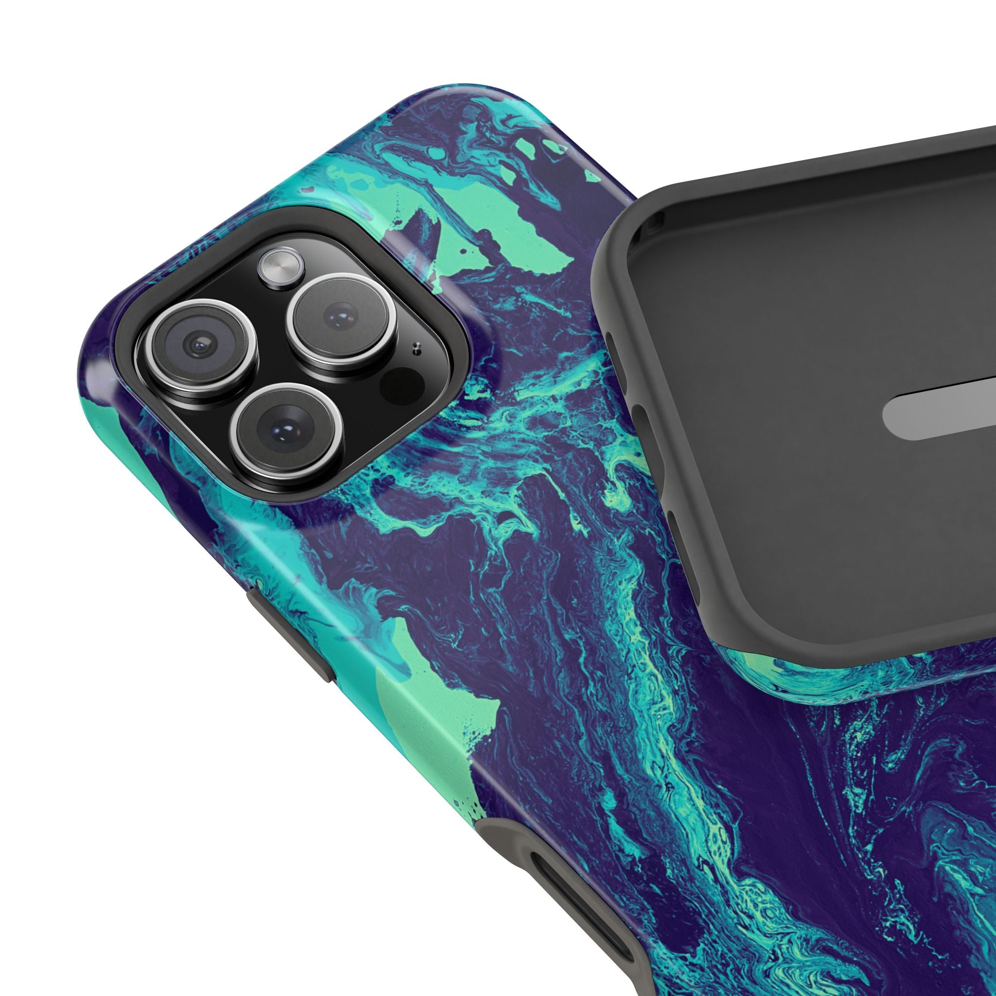 Ocean Collapse X MagSafe iPhone Case – Abstract Art Design, Shockproof for iPhone 14–17 Pro & Pro Max