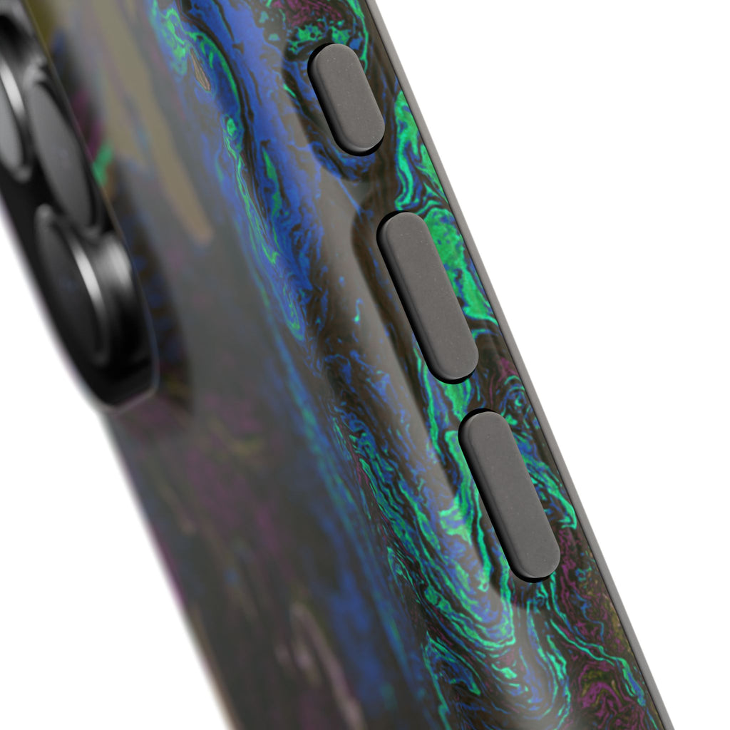 Shadow Collapse X MagSafe iPhone Case – Abstract Art Design, Shockproof for iPhone 14–17 Pro & Pro Max