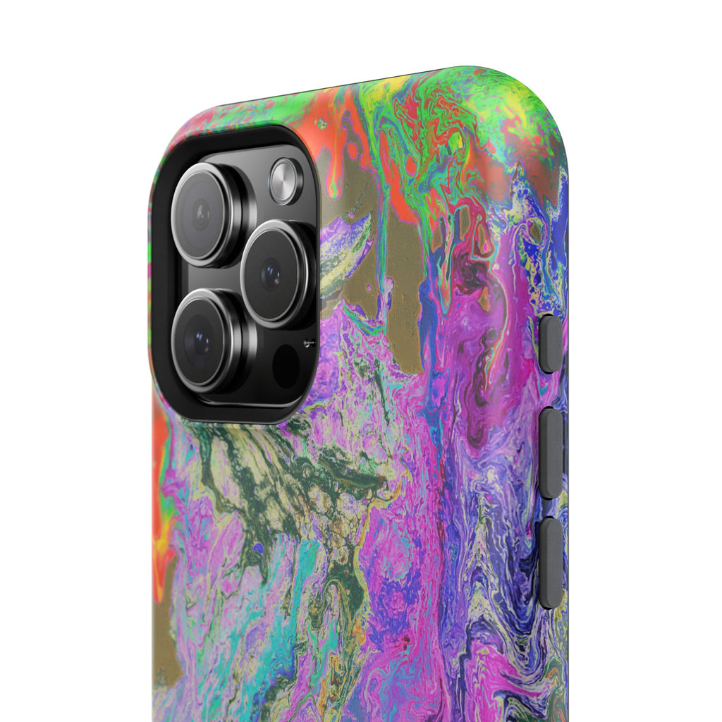 Spectrum Surge X MagSafe iPhone Case – Abstract Art Design, Shockproof for iPhone 14–17 Pro & Pro Max