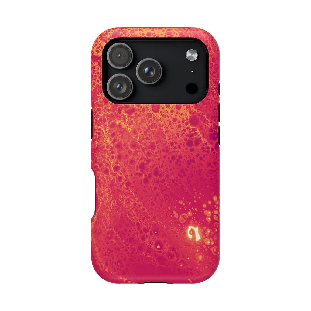 Solar Bloom MagSafe iPhone Case – Abstract Art Design, Shockproof for iPhone 14–17 Pro & Pro Max