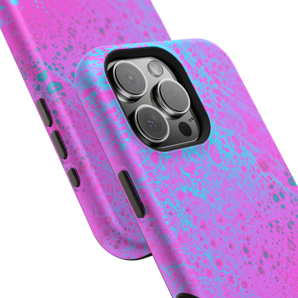 Neon Petal MagSafe iPhone Case – Abstract Art Design, Shockproof for iPhone 14–17 Pro & Pro Max