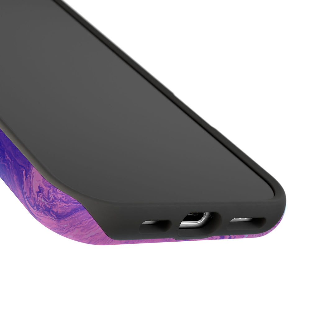 Bloom Fracture X MagSafe iPhone Case – Abstract Art Design, Shockproof for iPhone 14–17 Pro & Pro Max