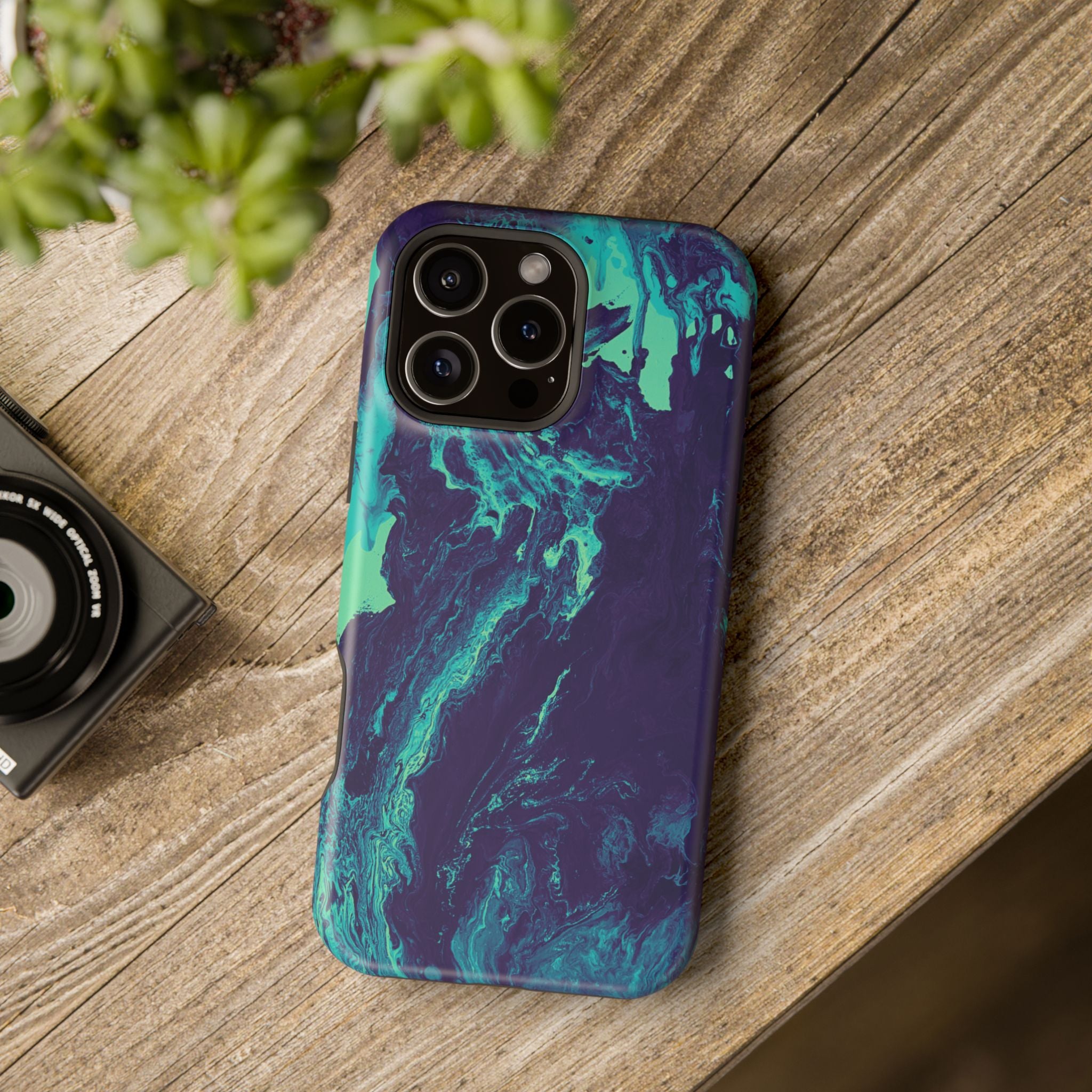 Ocean Collapse X MagSafe iPhone Case – Abstract Art Design, Shockproof for iPhone 14–17 Pro & Pro Max