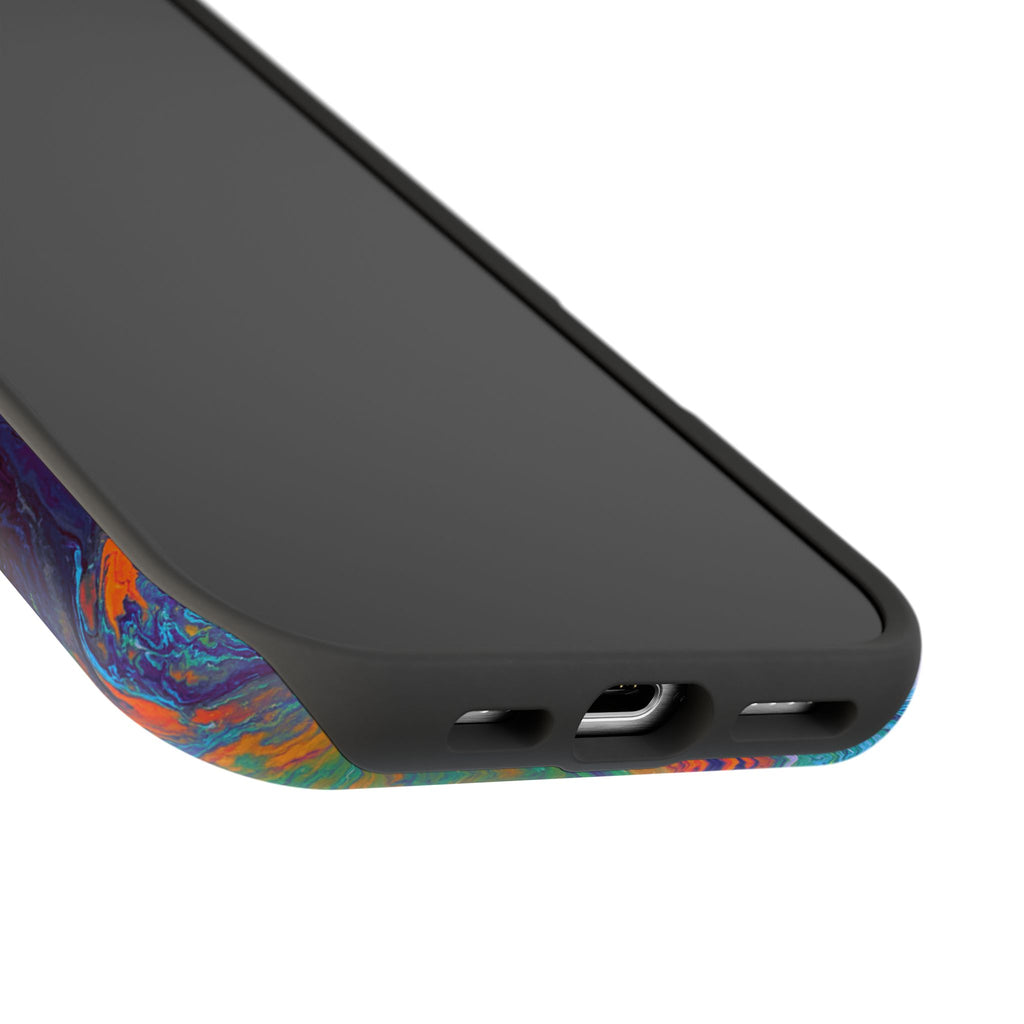 Wave Distortion X MagSafe iPhone Case – Abstract Art Design, Shockproof for iPhone 14–17 Pro & Pro Max