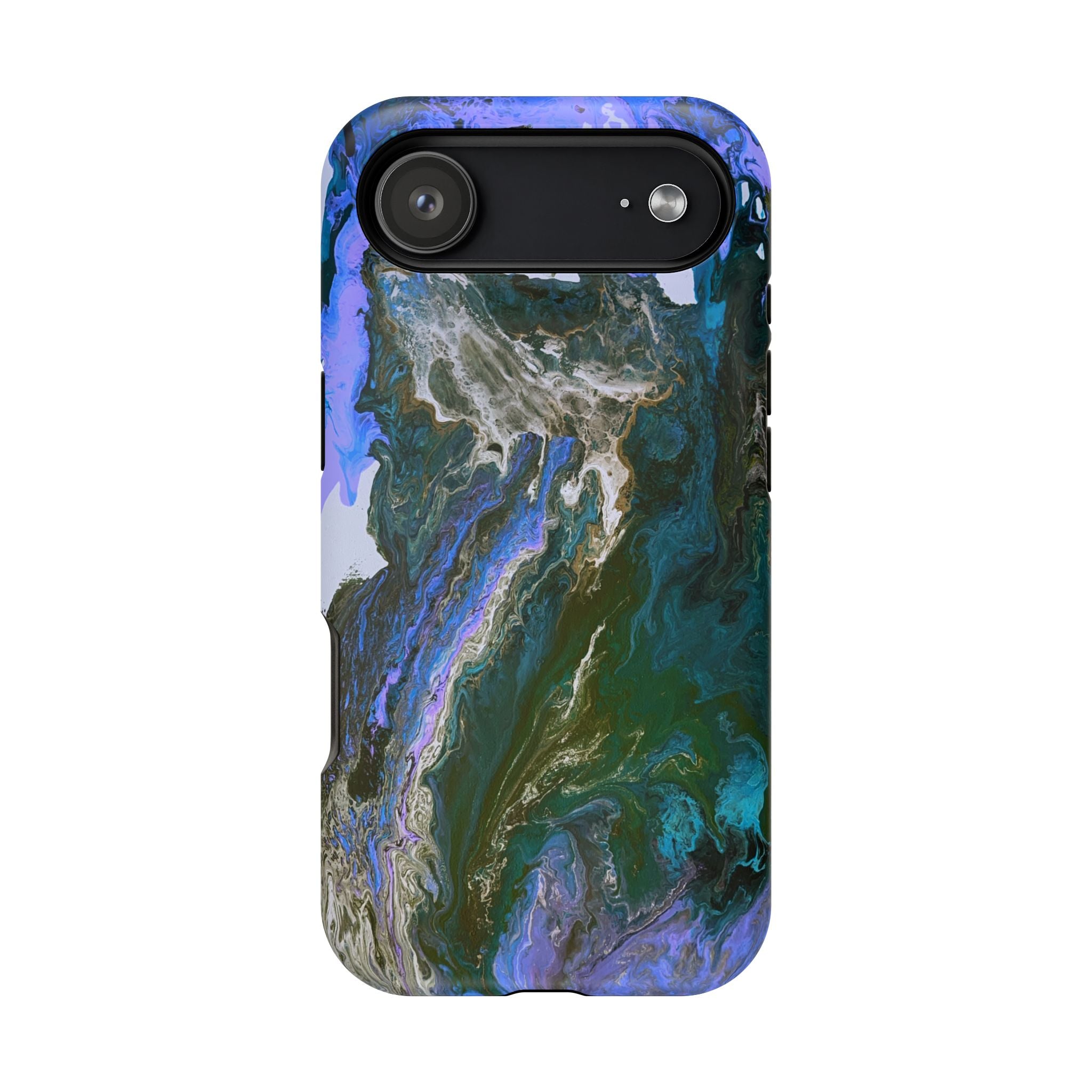 Liquid Depth X MagSafe iPhone Case – Abstract Art Design, Shockproof for iPhone 14–17 Pro & Pro Max