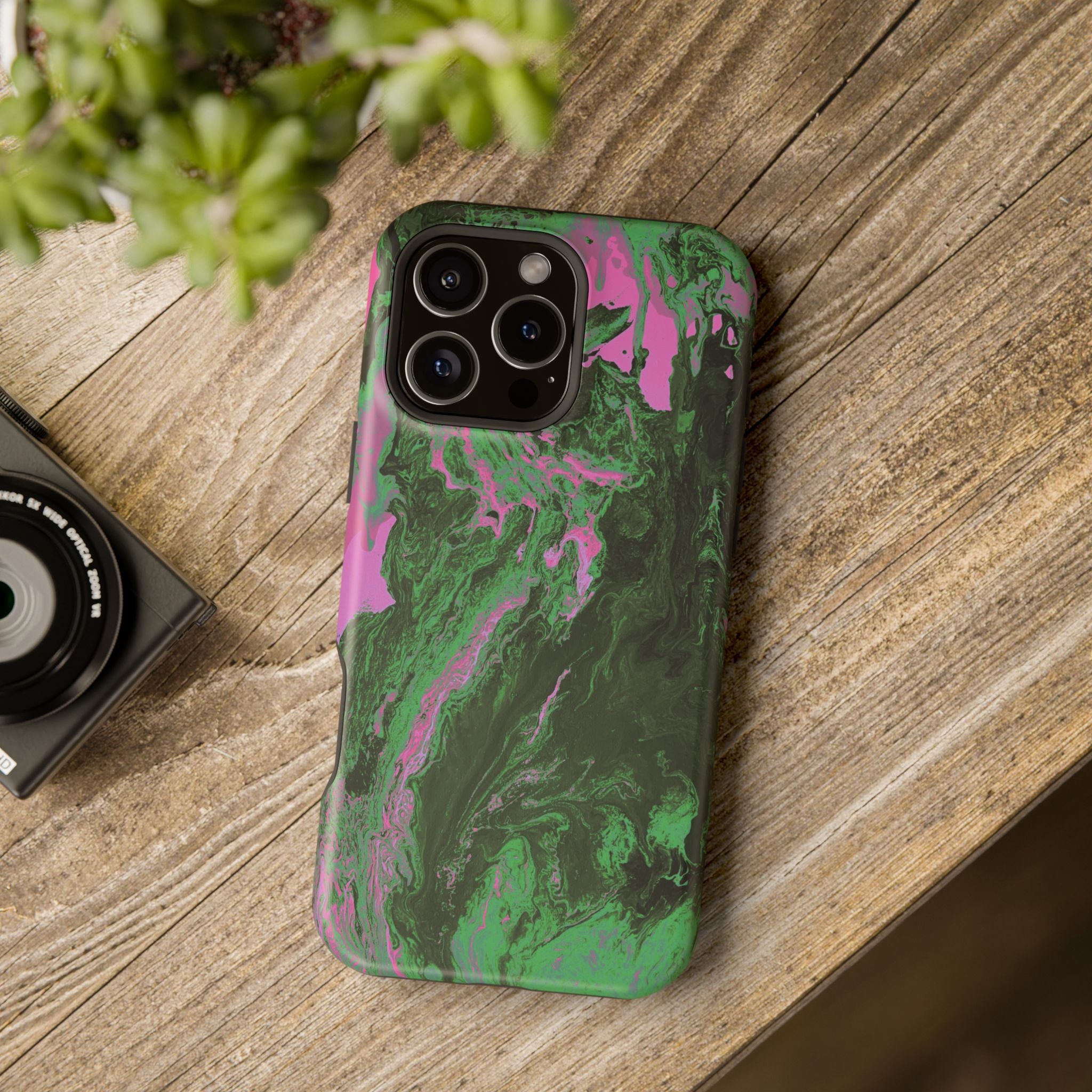 Oblivion Flow X MagSafe iPhone Case – Abstract Art Design, Shockproof for iPhone 14–17 Pro & Pro Max