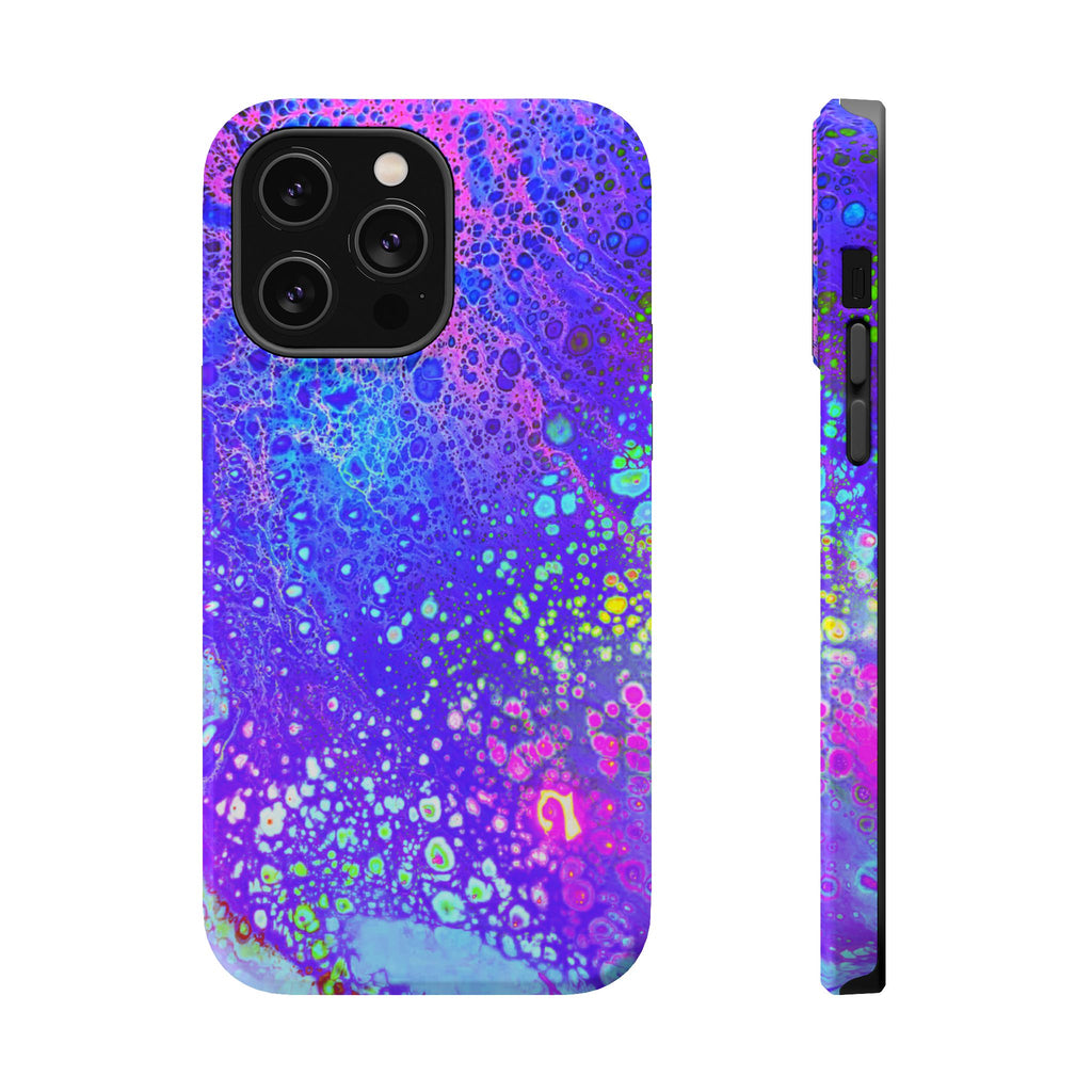 Electric Current MagSafe iPhone Case – Abstract Art Design, Shockproof for iPhone 14–17 Pro & Pro Max