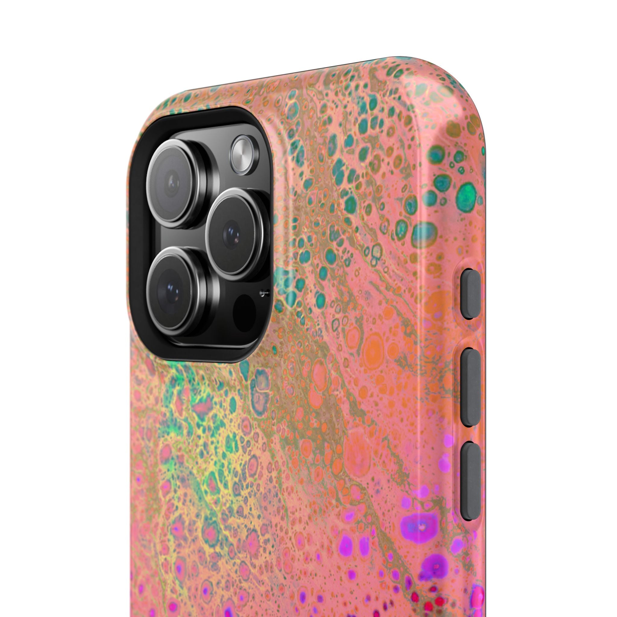Hypernova Flow MagSafe iPhone Case – Abstract Art Design, Shockproof for iPhone 14–17 Pro & Pro Max