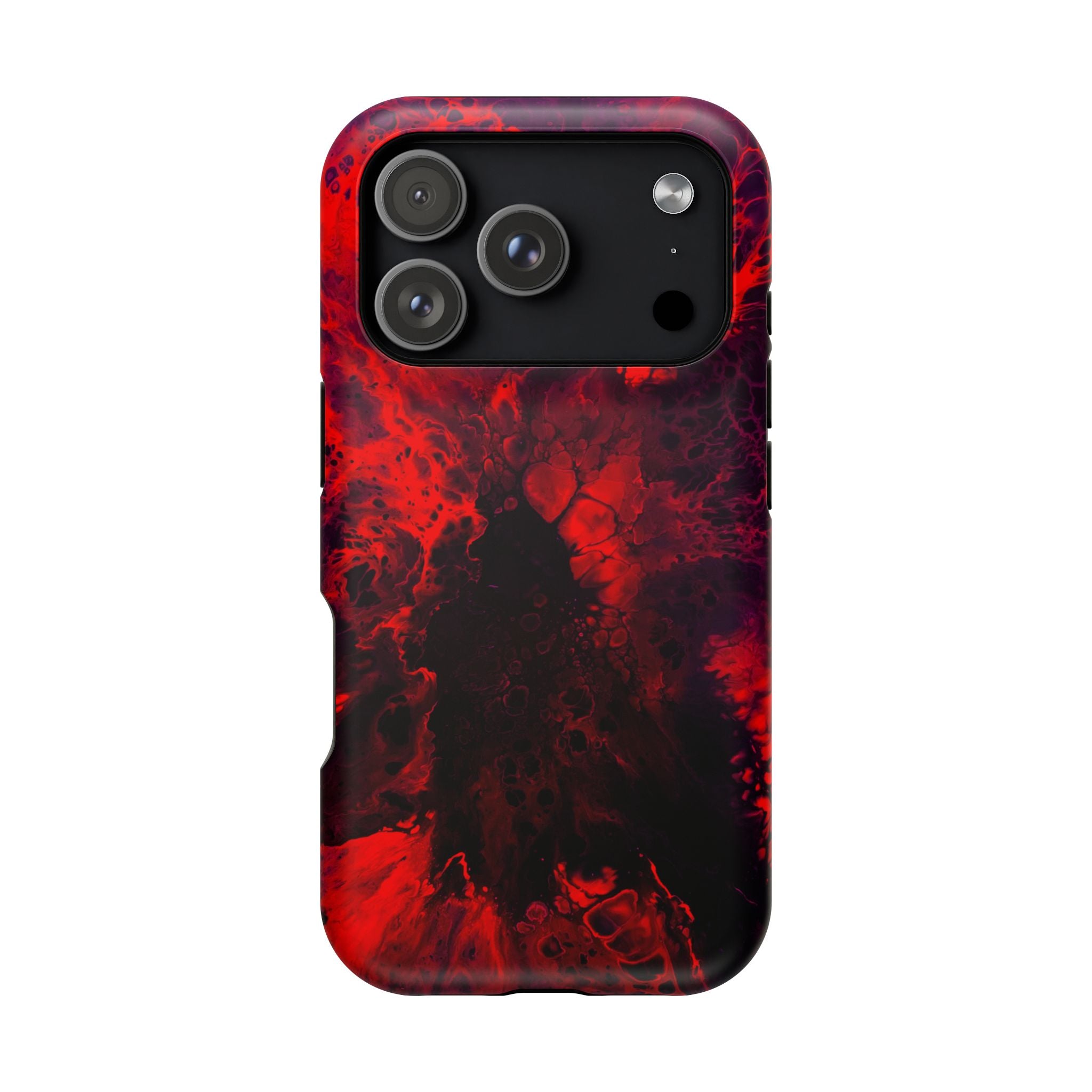 Bloodflare MagSafe iPhone Case – Abstract Art Design, Shockproof for iPhone 14–17 Pro & Pro Max