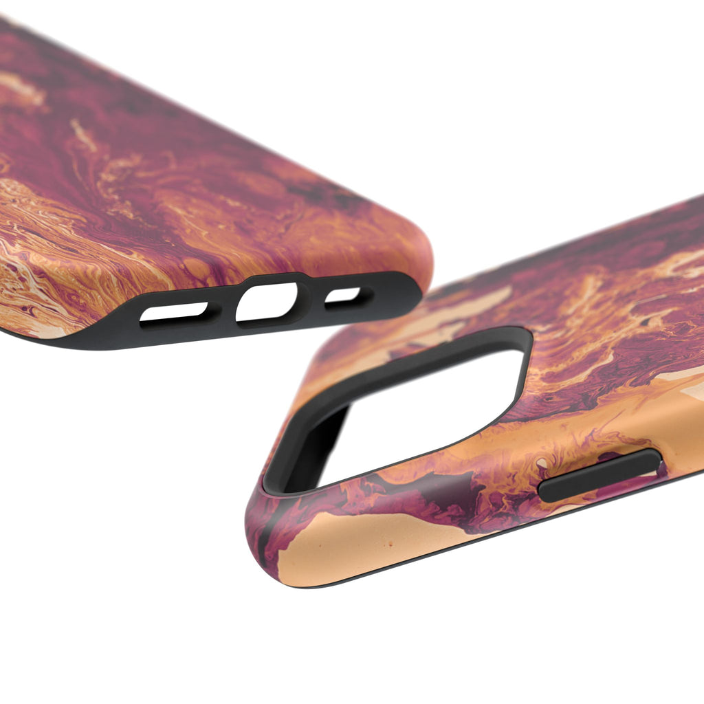 Sunburst Collapse X MagSafe iPhone Case – Abstract Art Design, Shockproof for iPhone 14–17 Pro & Pro Max
