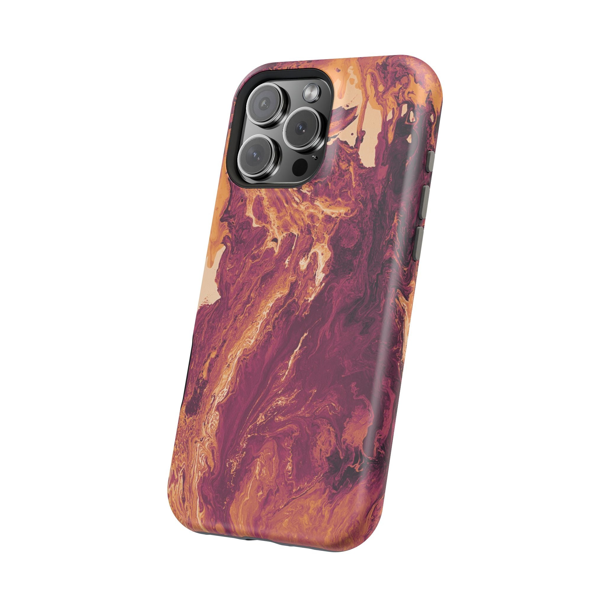 Sunburst Collapse X MagSafe iPhone Case – Abstract Art Design, Shockproof for iPhone 14–17 Pro & Pro Max
