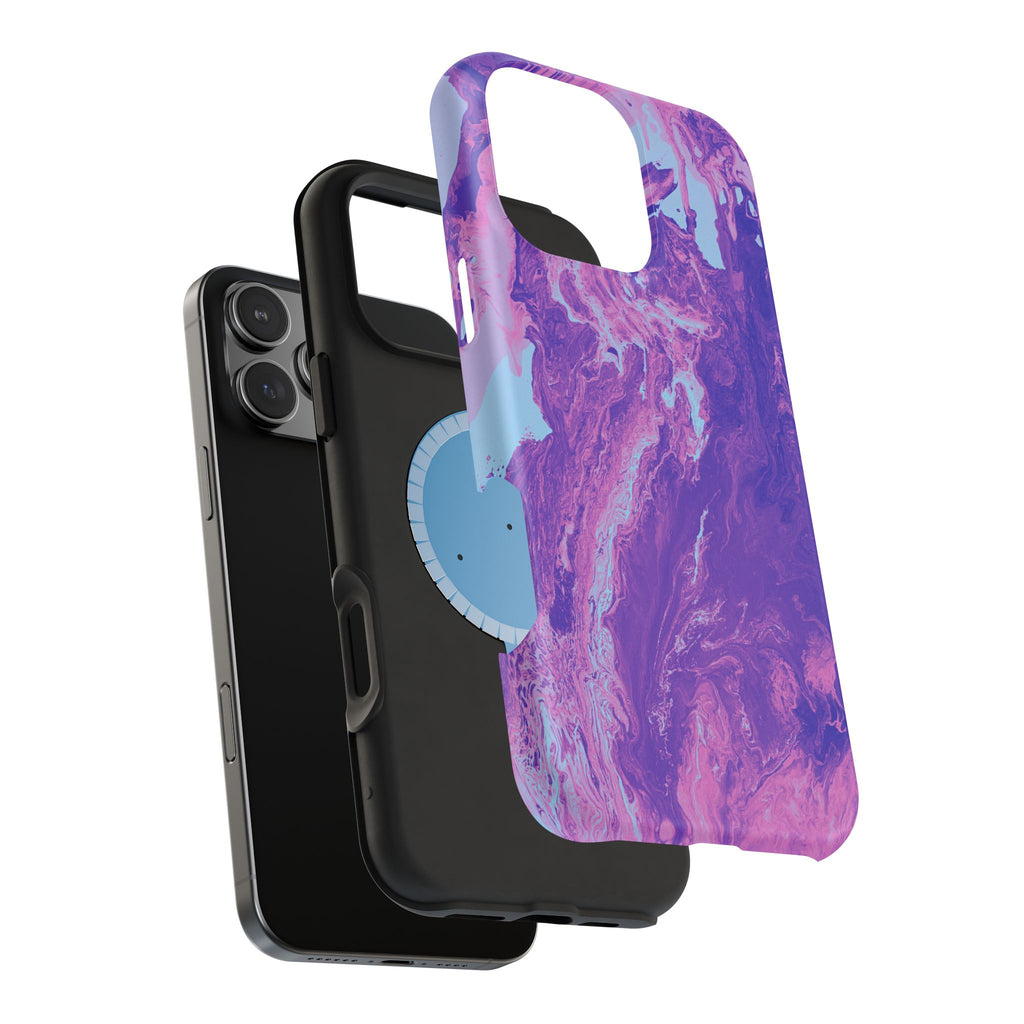 Bloom Fracture X MagSafe iPhone Case – Abstract Art Design, Shockproof for iPhone 14–17 Pro & Pro Max