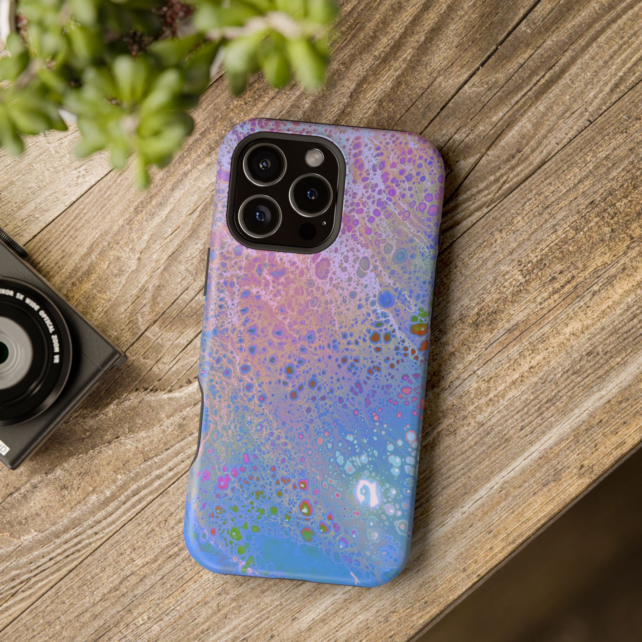 Frozen Vein MagSafe iPhone Case – Abstract Art Design, Shockproof for iPhone 14–17 Pro & Pro Max