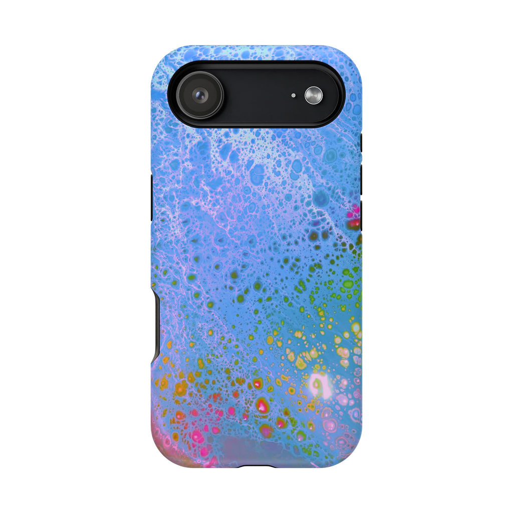 Frost Bloom MagSafe iPhone Case – Abstract Art Design, Shockproof for iPhone 14–17 Pro & Pro Max