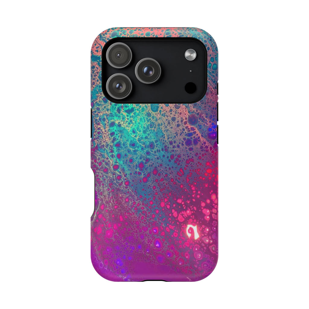 Arctic Eclipse MagSafe iPhone Case – Abstract Art Design, Shockproof for iPhone 14–17 Pro & Pro Max