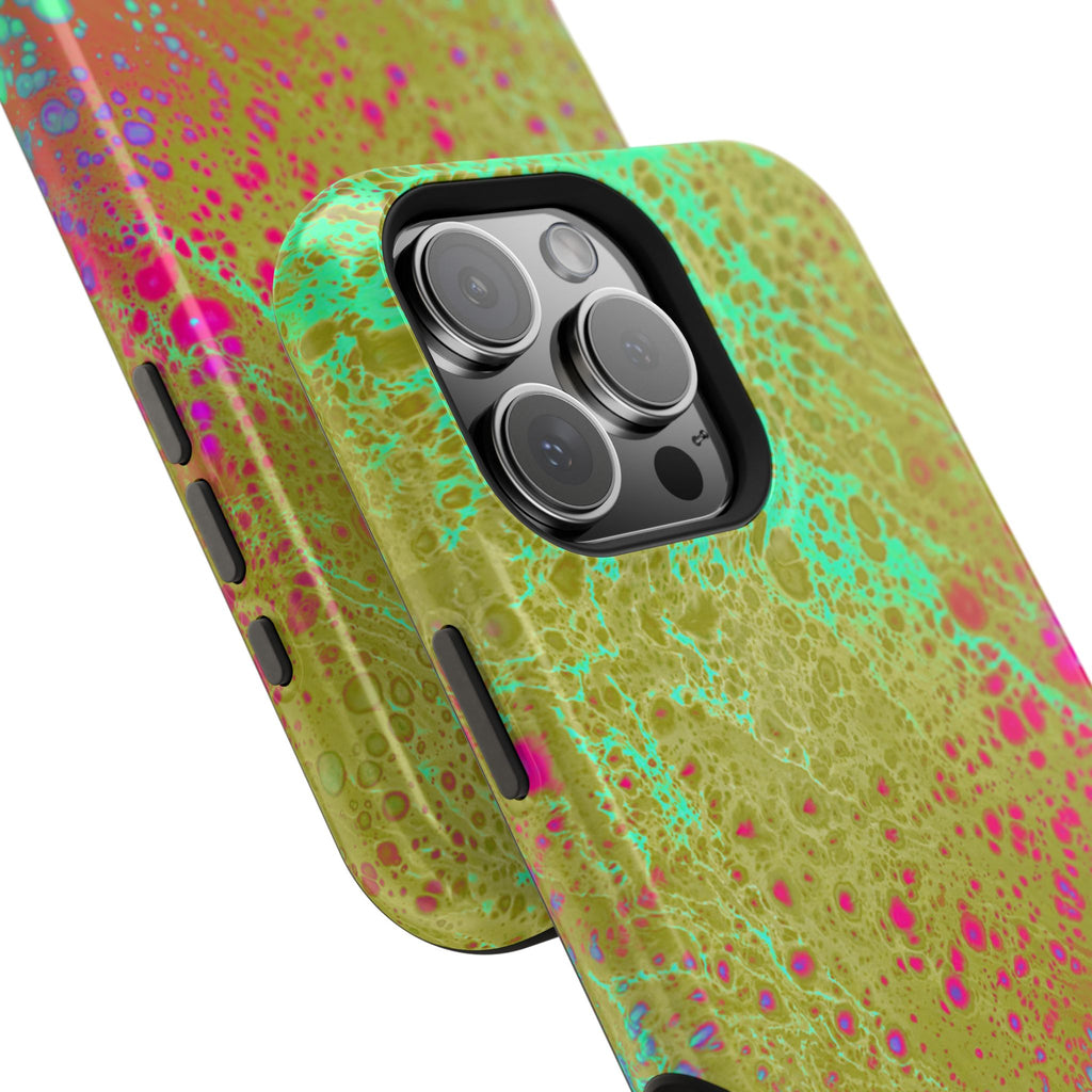 Orbit Pulse MagSafe iPhone Case – Abstract Art Design, Shockproof for iPhone 14–17 Pro & Pro Max
