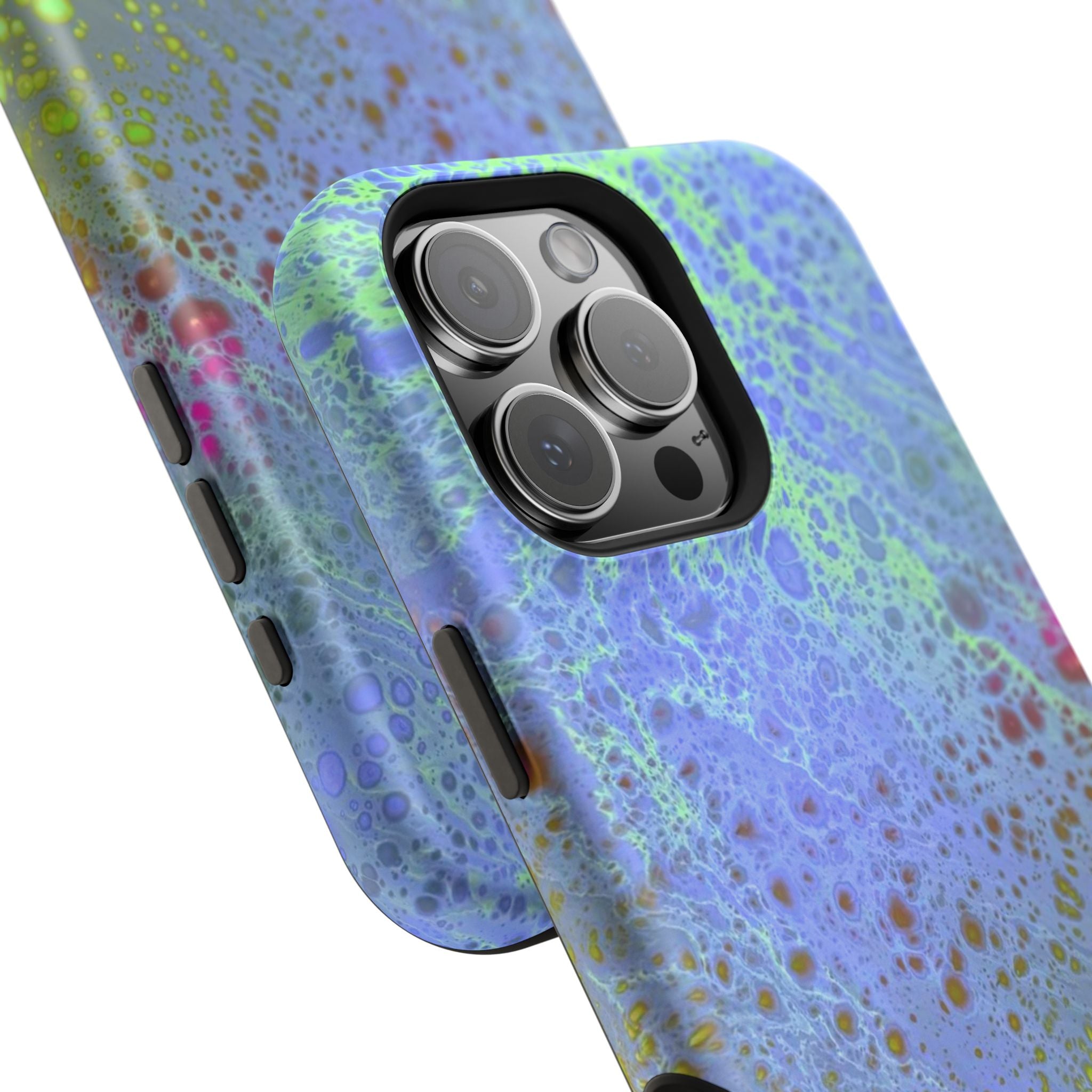 Arctic Pulse MagSafe iPhone Case – Abstract Art Design, Shockproof for iPhone 14–17 Pro & Pro Max