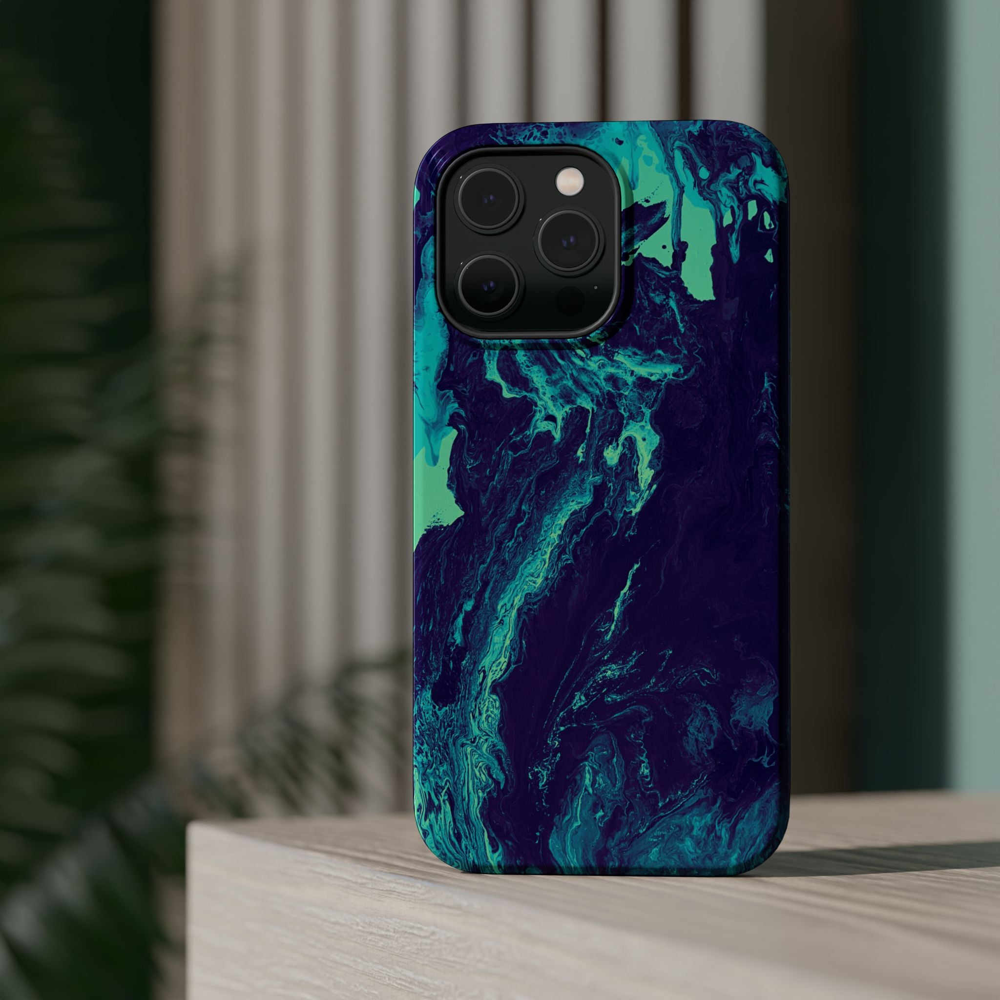 Ocean Collapse X MagSafe iPhone Case – Abstract Art Design, Shockproof for iPhone 14–17 Pro & Pro Max