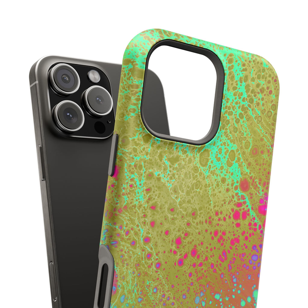 Orbit Pulse MagSafe iPhone Case – Abstract Art Design, Shockproof for iPhone 14–17 Pro & Pro Max