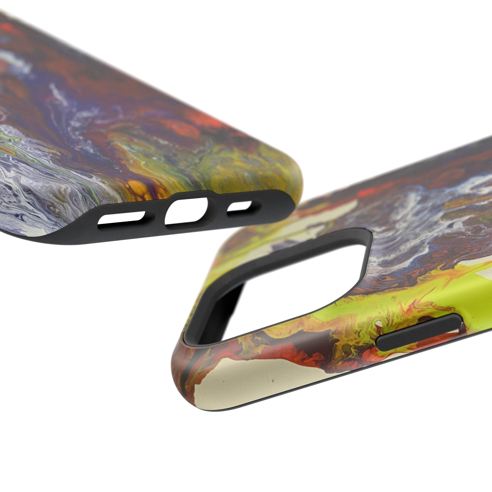 Lightwave Distortion X MagSafe iPhone Case – Abstract Art Design, Shockproof for iPhone 14–17 Pro & Pro Max