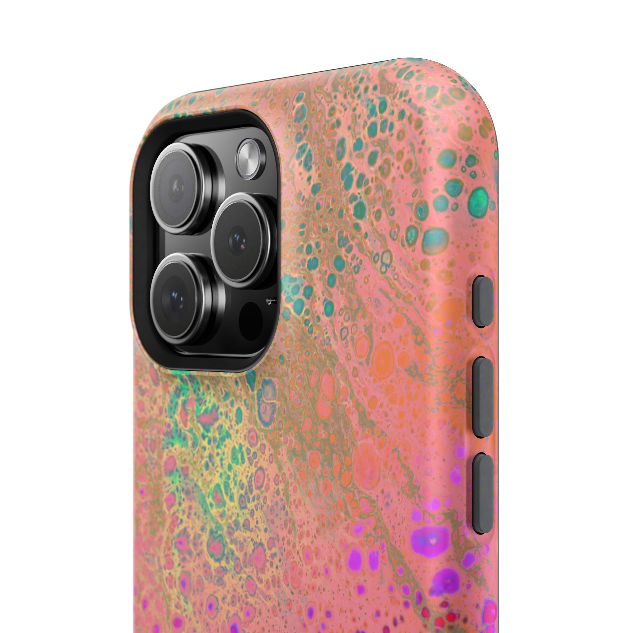 Hypernova Flow MagSafe iPhone Case – Abstract Art Design, Shockproof for iPhone 14–17 Pro & Pro Max