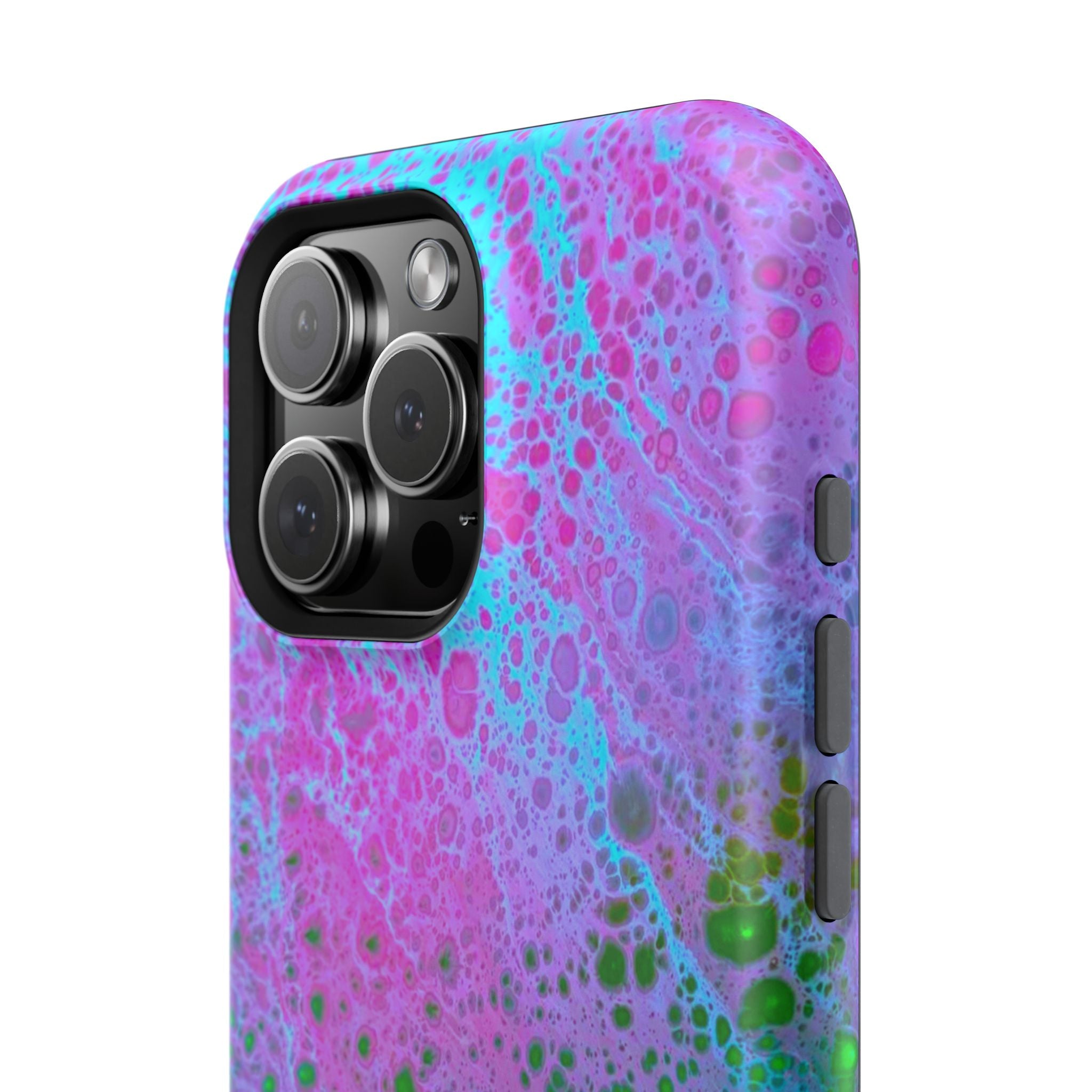 Whisper Flow MagSafe iPhone Case – Abstract Art Design, Shockproof for iPhone 14–17 Pro & Pro Max