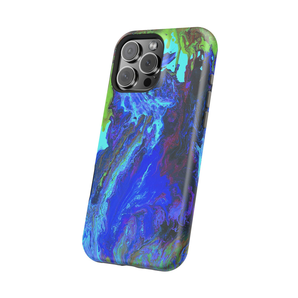 Glacial Core X MagSafe iPhone Case – Abstract Art Design, Shockproof for iPhone 14–17 Pro & Pro Max