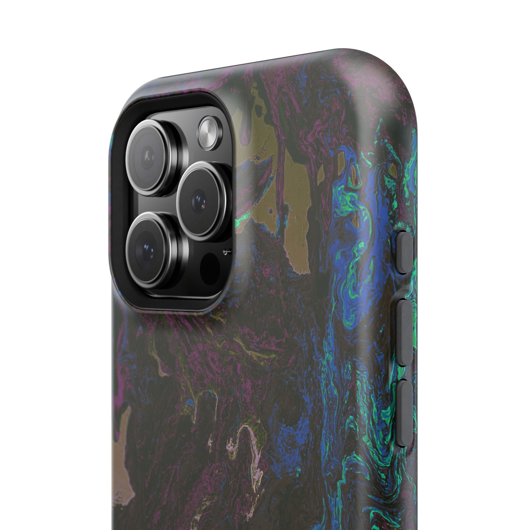 Shadow Collapse X MagSafe iPhone Case – Abstract Art Design, Shockproof for iPhone 14–17 Pro & Pro Max