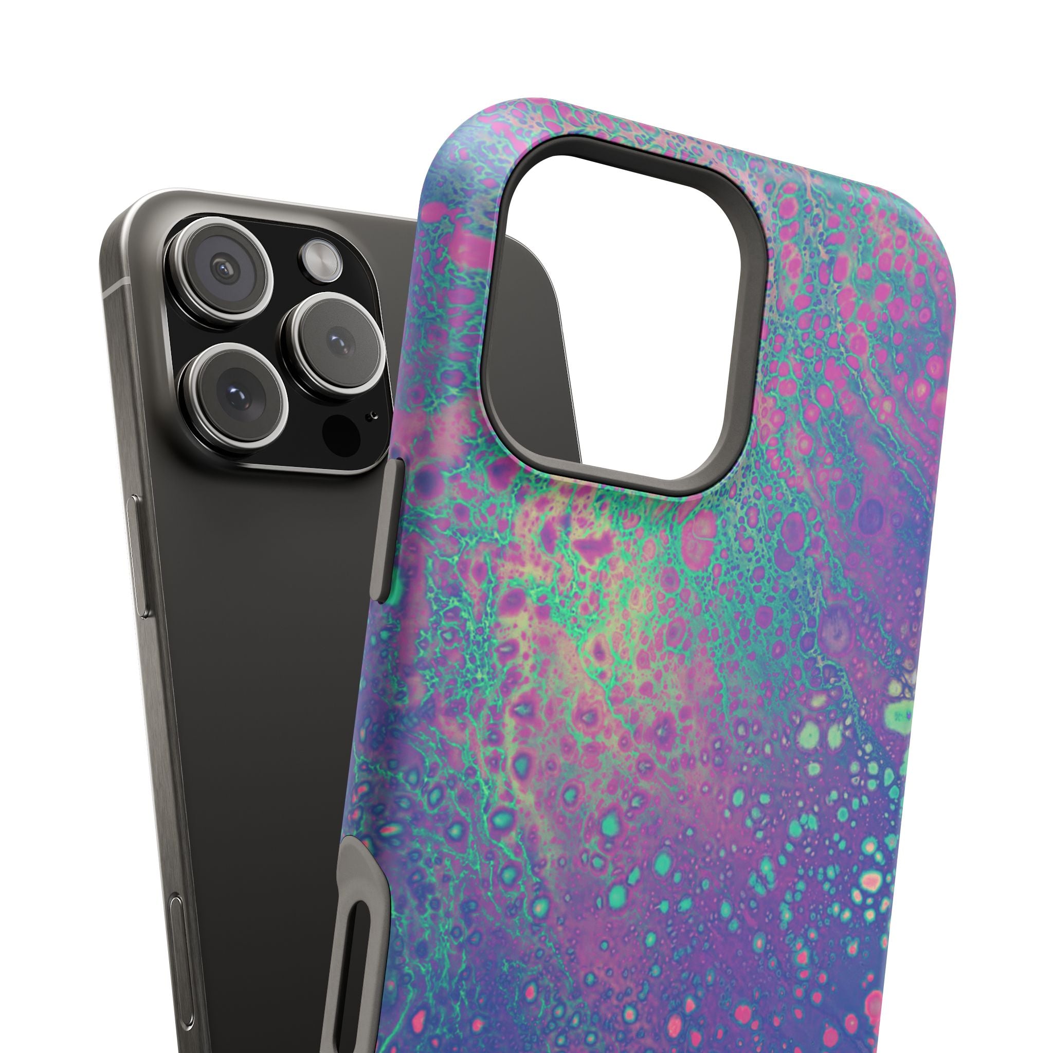 Universe Surge MagSafe iPhone Case – Abstract Art Design, Shockproof for iPhone 14–17 Pro & Pro Max