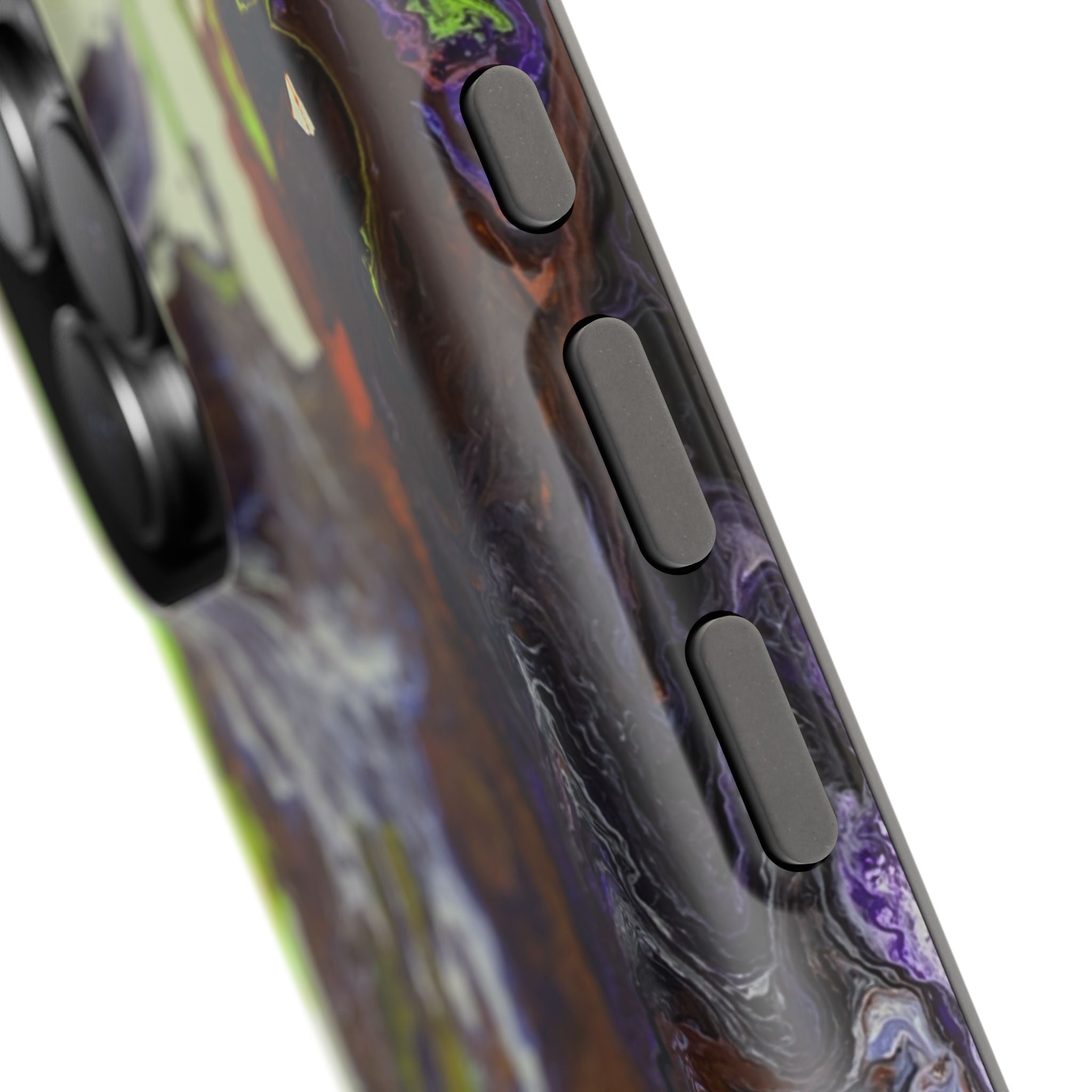 Aurora Bloom X MagSafe iPhone Case – Abstract Art Design, Shockproof for iPhone 14–17 Pro & Pro Max