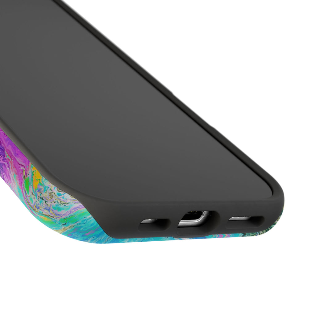 Spectrum Surge X MagSafe iPhone Case – Abstract Art Design, Shockproof for iPhone 14–17 Pro & Pro Max