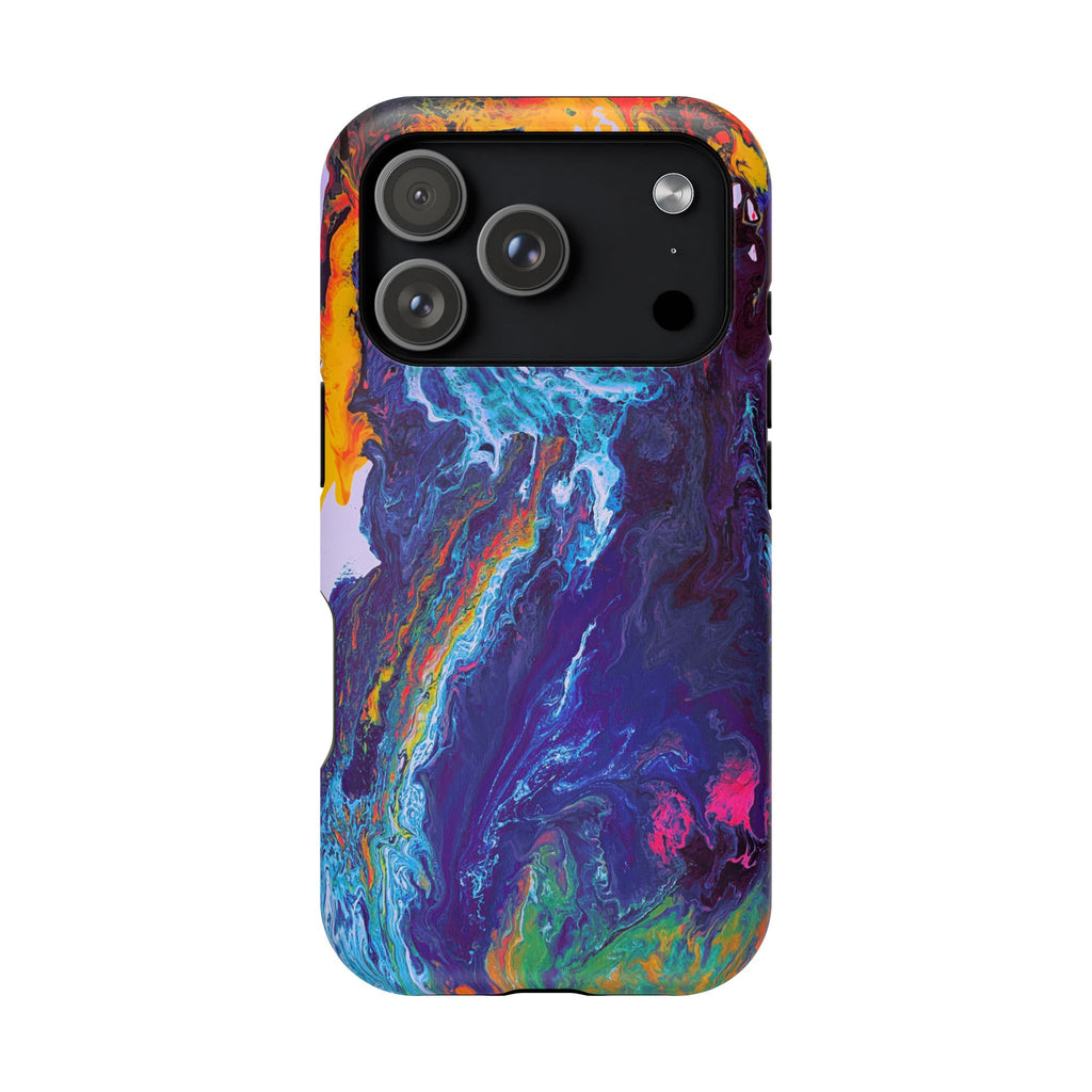 Wave Distortion X MagSafe iPhone Case – Abstract Art Design, Shockproof for iPhone 14–17 Pro & Pro Max