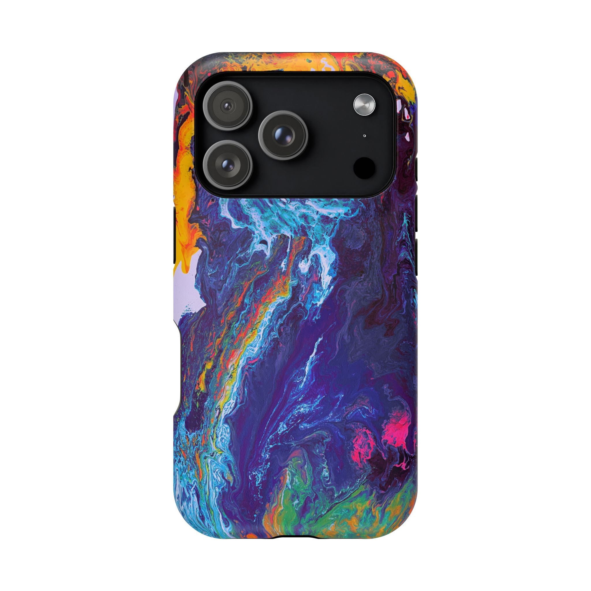 Wave Distortion X MagSafe iPhone Case – Abstract Art Design, Shockproof for iPhone 14–17 Pro & Pro Max