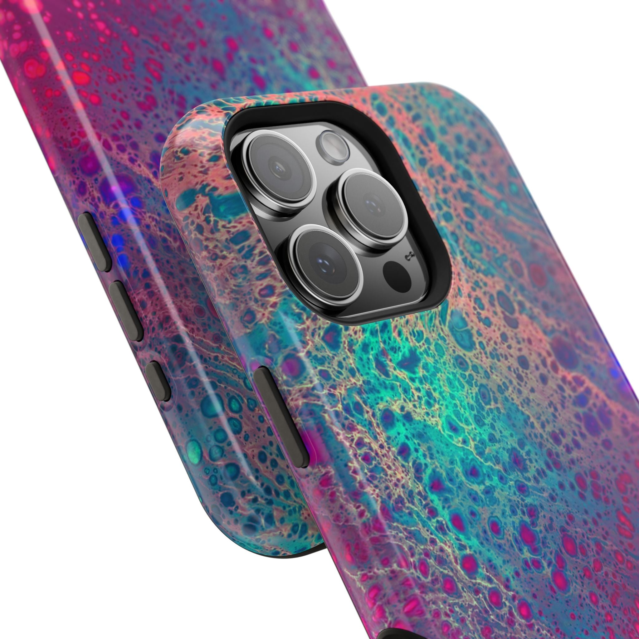 Arctic Eclipse MagSafe iPhone Case – Abstract Art Design, Shockproof for iPhone 14–17 Pro & Pro Max
